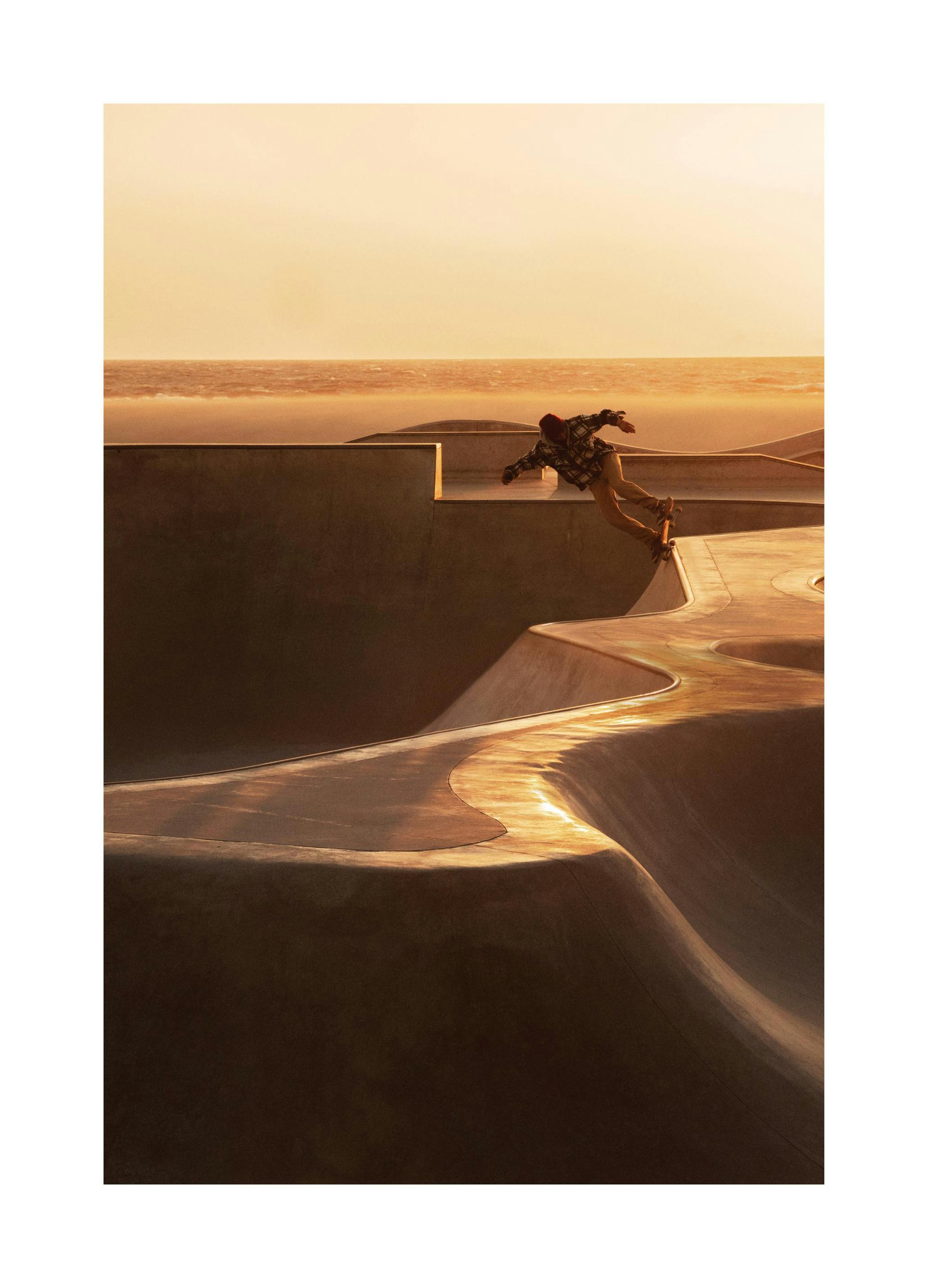 Skateboarding i Venice Plakat (30x40 cm) - Poster Store
