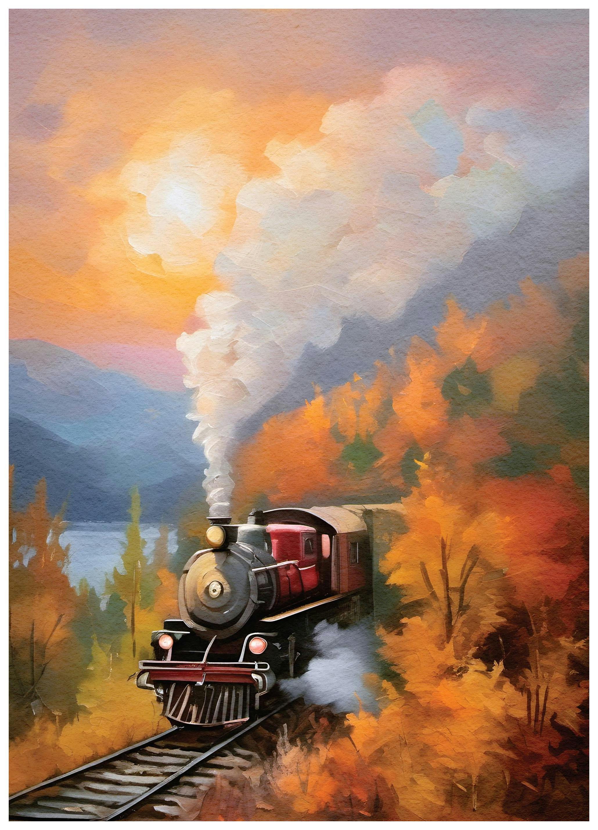 Express Train Poster (30x40 cm) - Poster Store