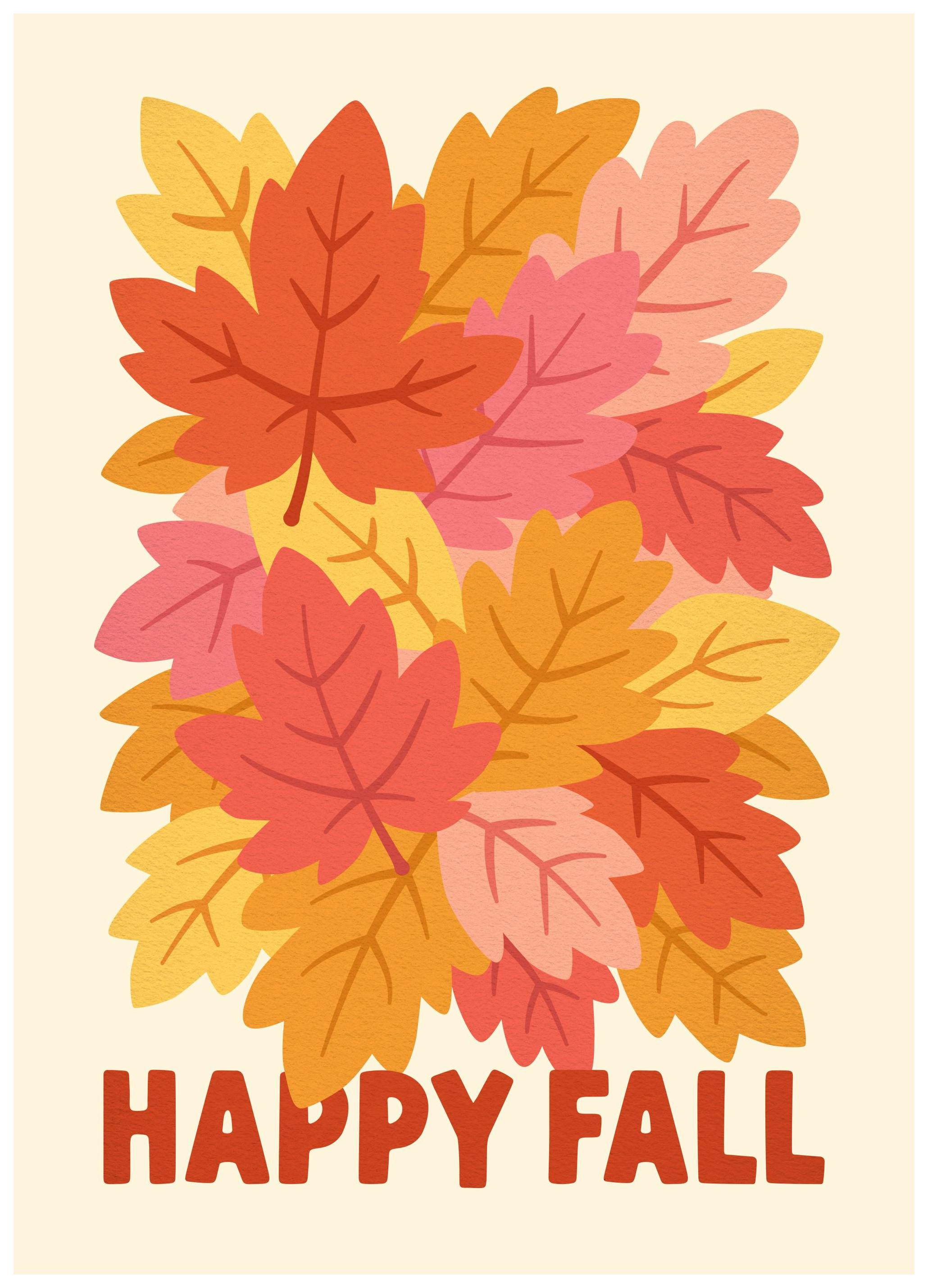 Happy Fall Poster (13x18 cm) - Poster Store