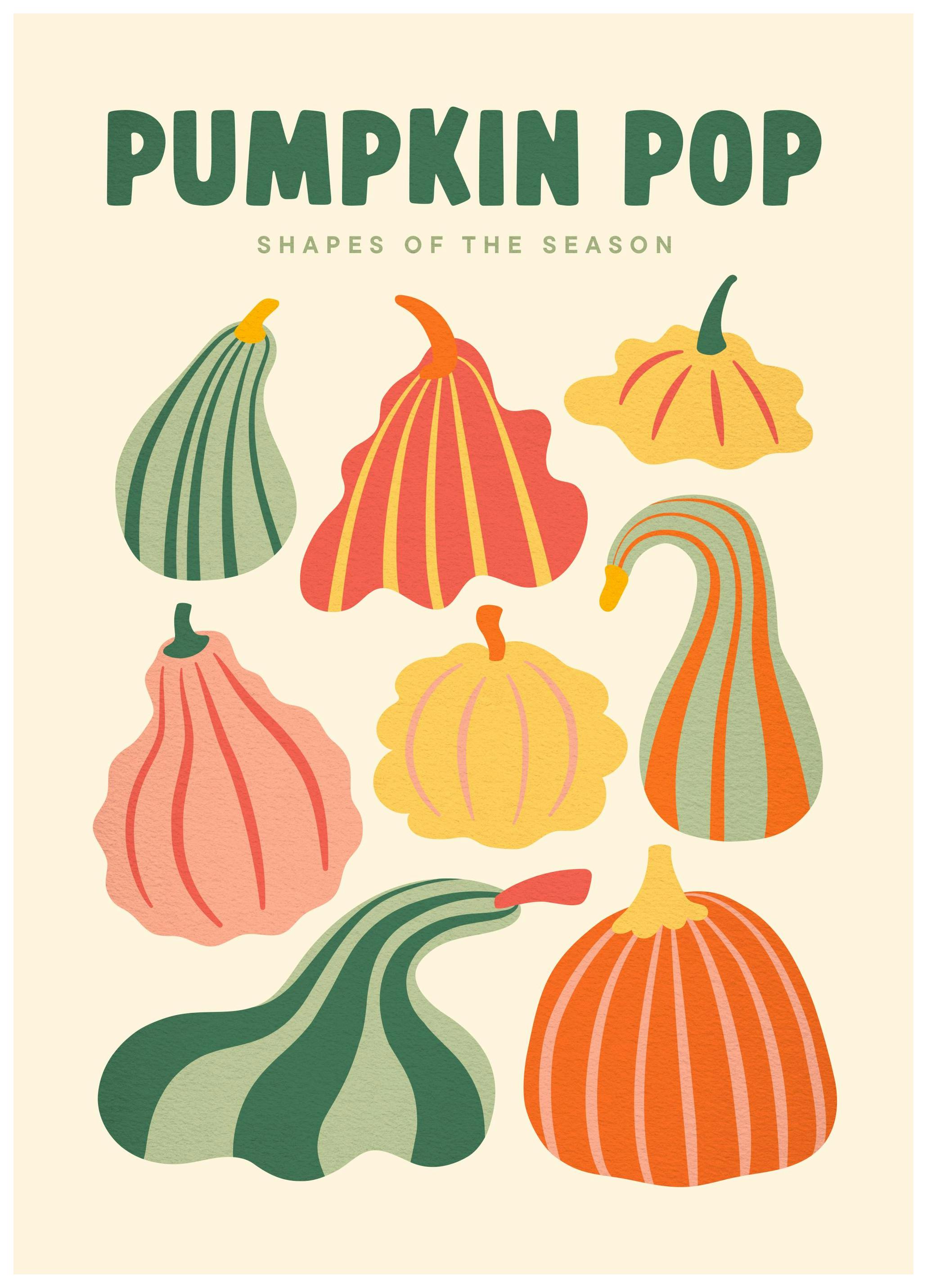 Pumpkin Pop Poster (21x30 cm) - Poster Store