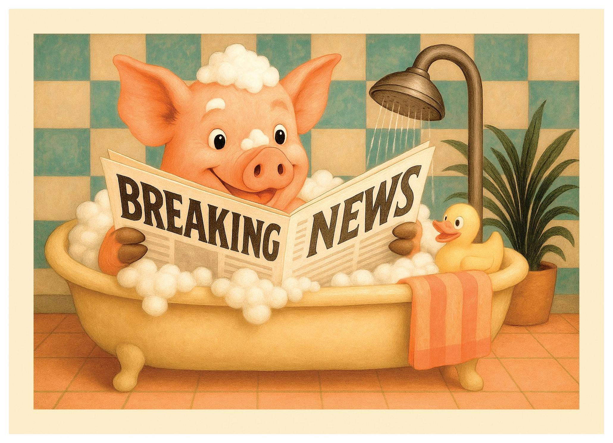 The Daily Soak Poster (50x70 cm) - Poster Store