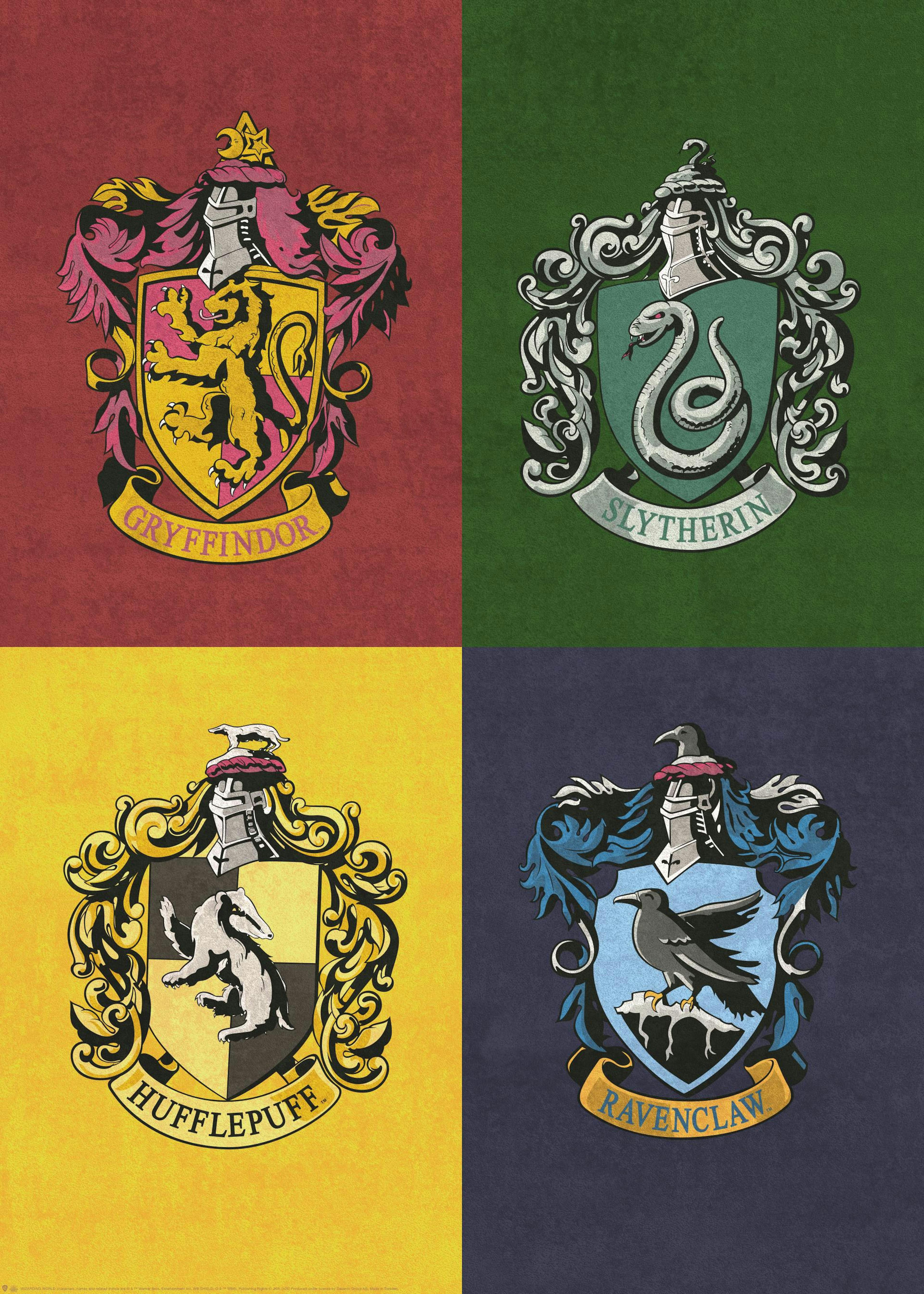 Harry Potter™ - House Crests Poster 0