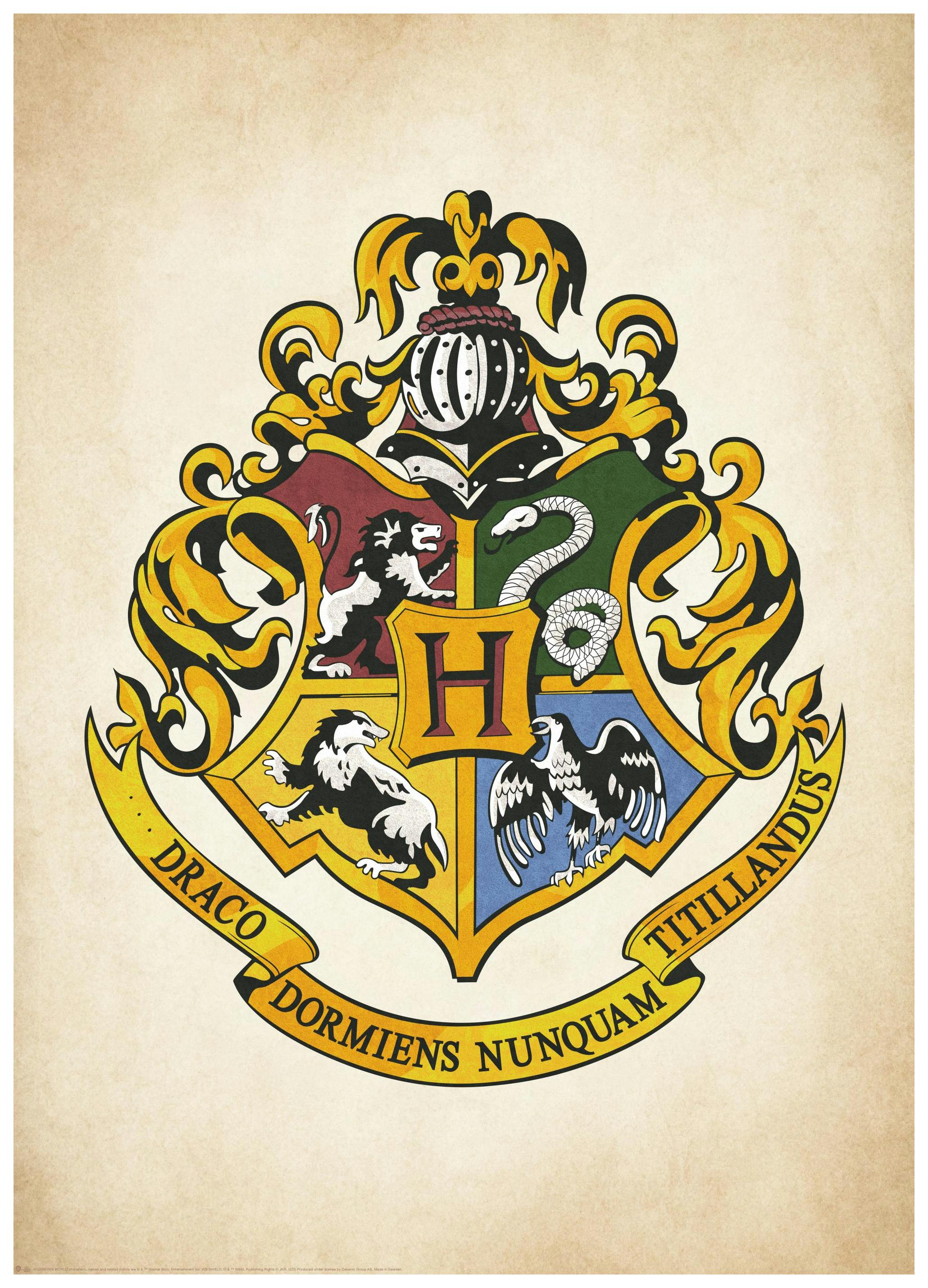 Harry Potter™ - Hogwarts Crest Plakat (30x40 cm) - Poster Store