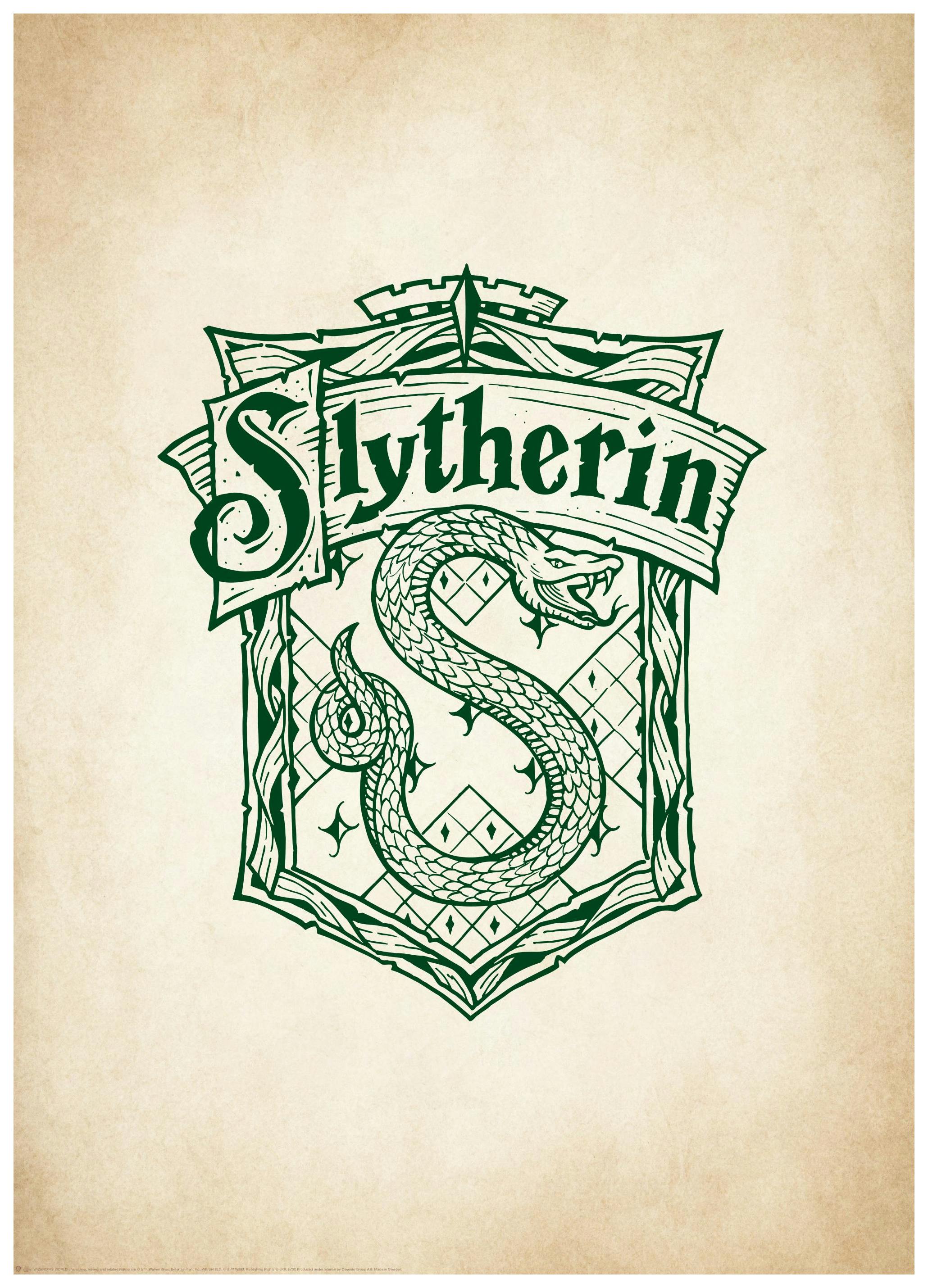 Harry Potter™ - Slytherin Poster (50x70 cm) - Poster Store