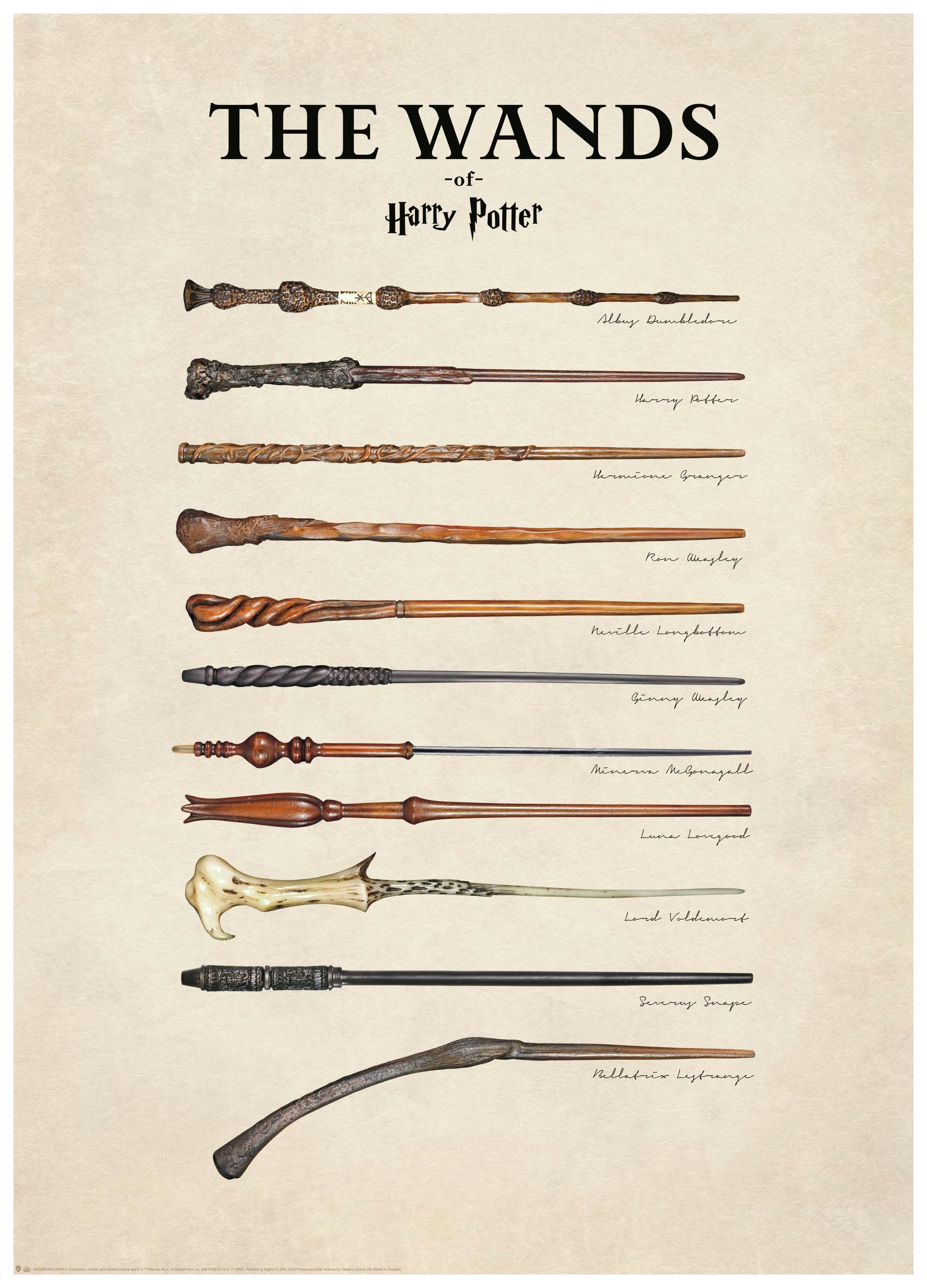 Harry Potter™ - The Wands Poster (50x70 cm) - Poster Store