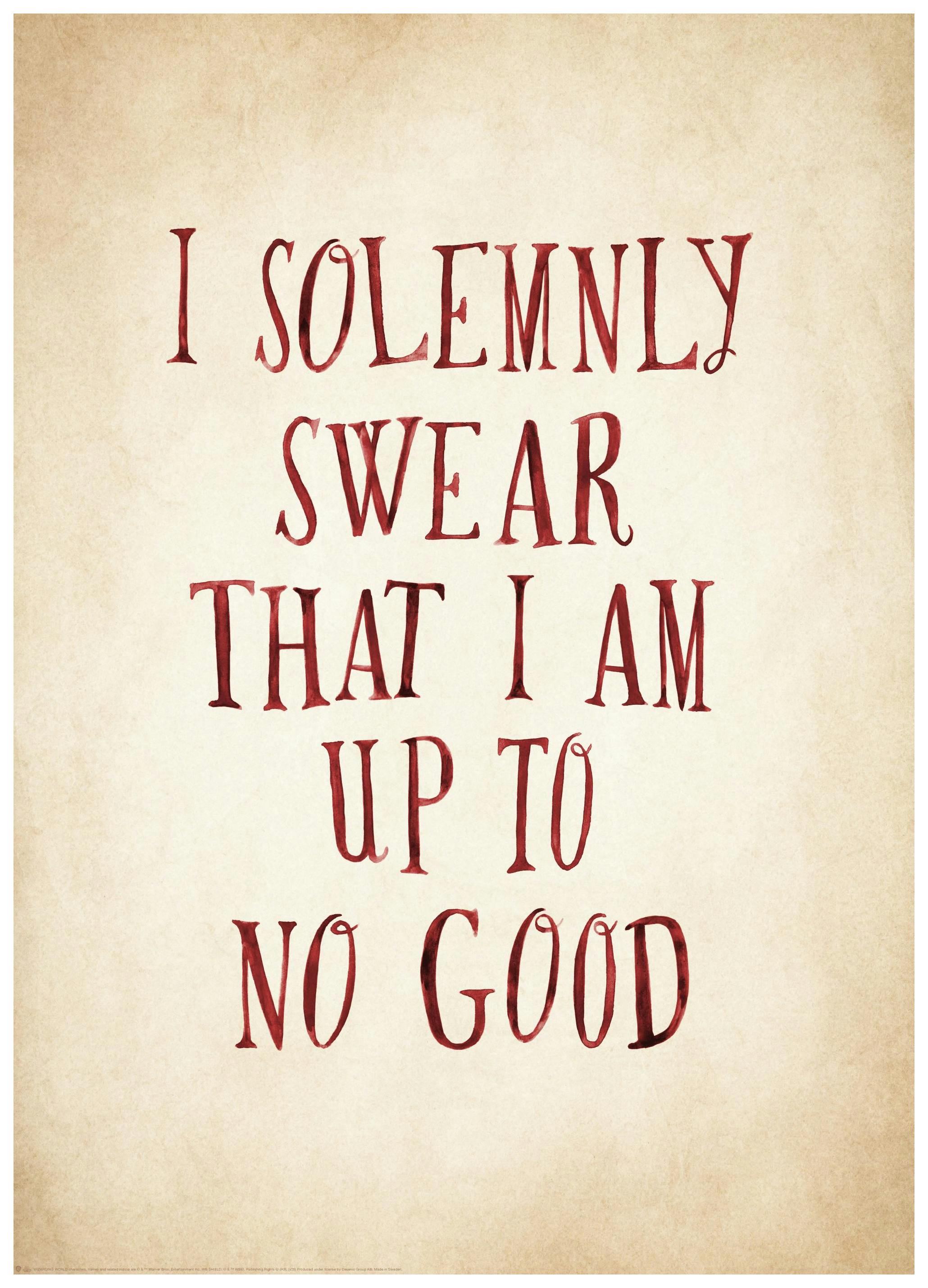 Harry Potter™ - I Solemnly Swear Poszter (30x40 cm) - Poster Store