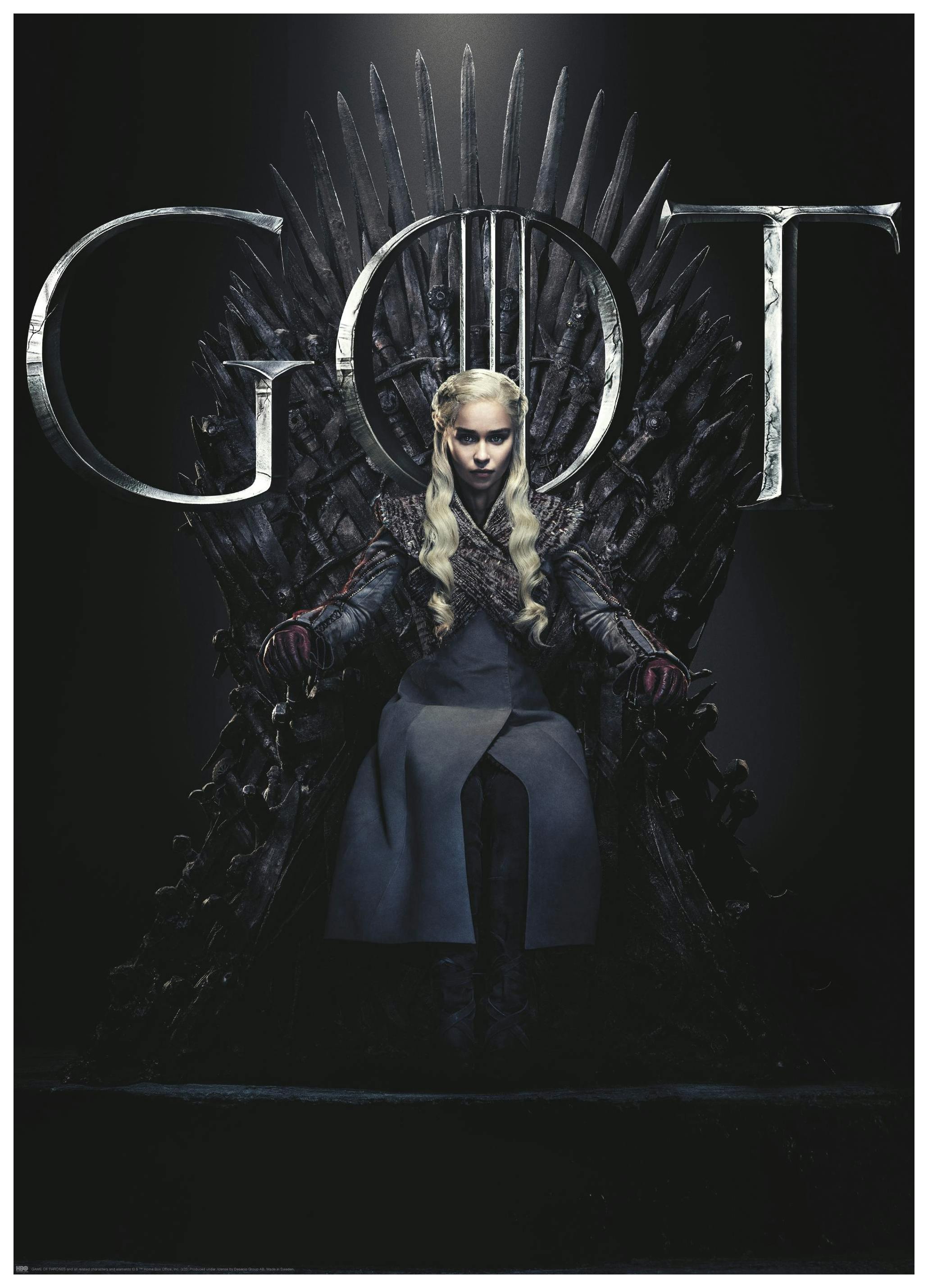 Game of Thrones™ - Daenerys on the Throne Affiche (30x40 cm) - Poster Store