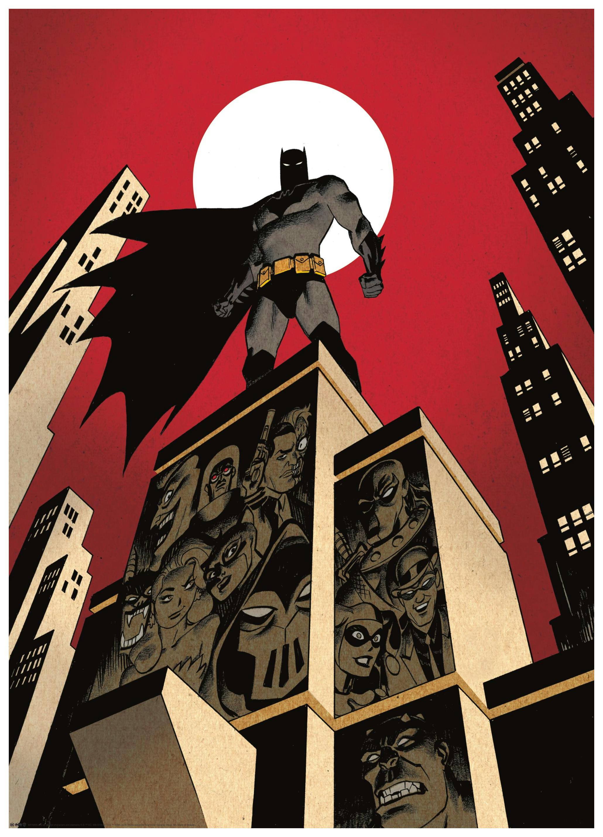 Batman™ - Villain Skyline Plakat (30x40 cm) - Poster Store