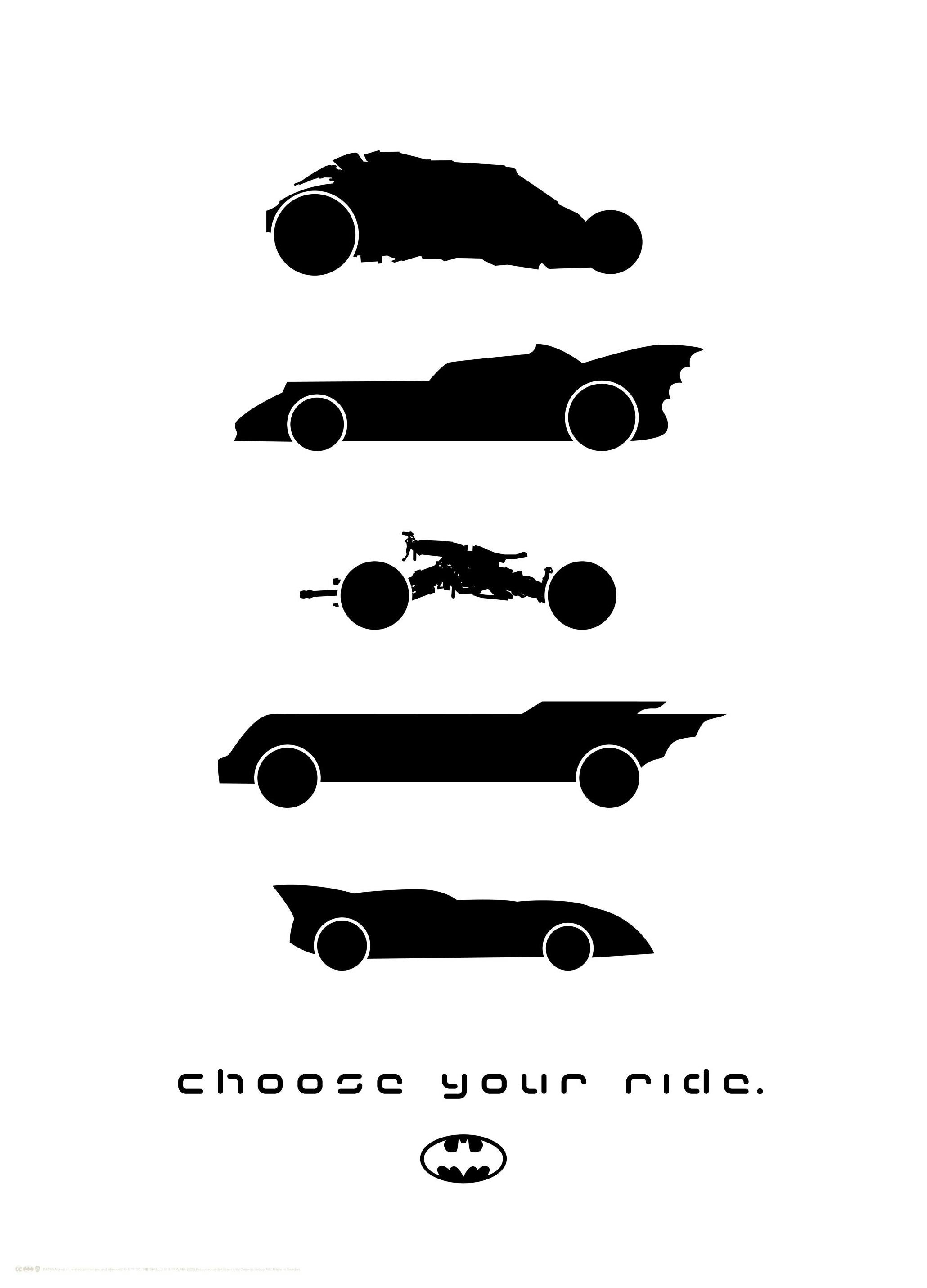 Prints Batman™ - Choose Your Ride Poster (30x40 cm) - Poster Store