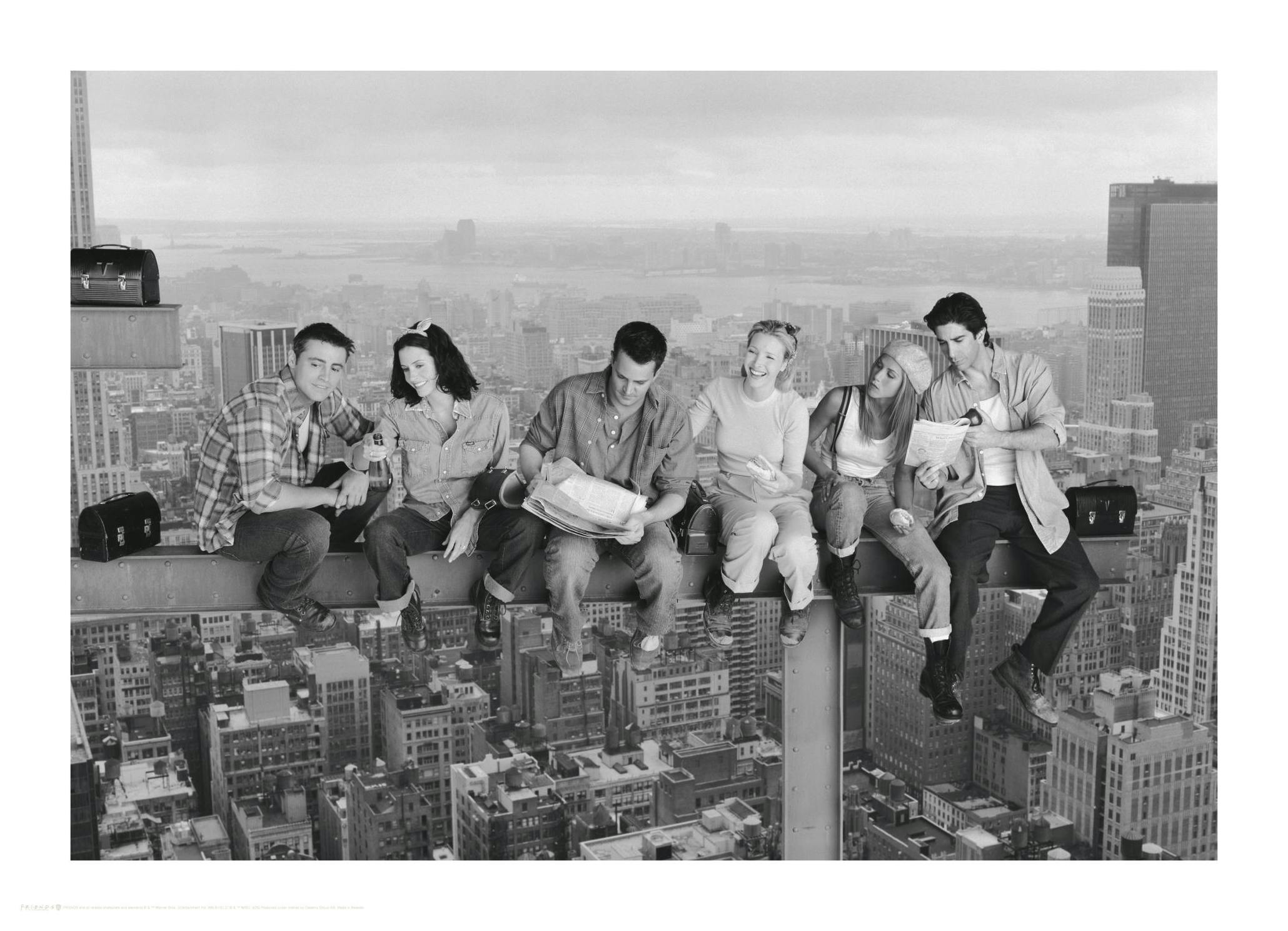 Friends™ - Lunch Atop a Skyscraper Poster (30x40 cm) - Poster Store
