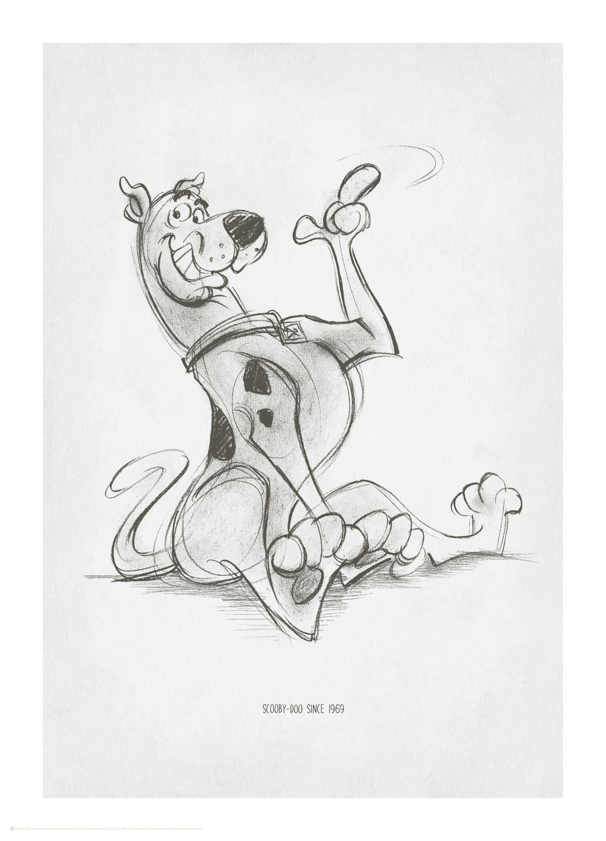 Scooby-Doo™ Sketch Poszter (30x40 cm) - Poster Store