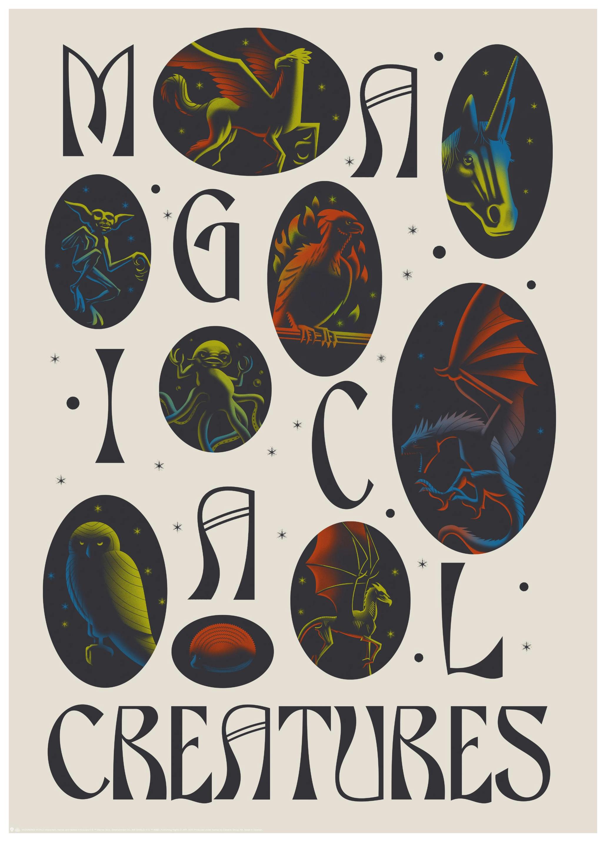 Harry Potter™ - Magical Creatures Poster (30x40 cm) - Poster Store