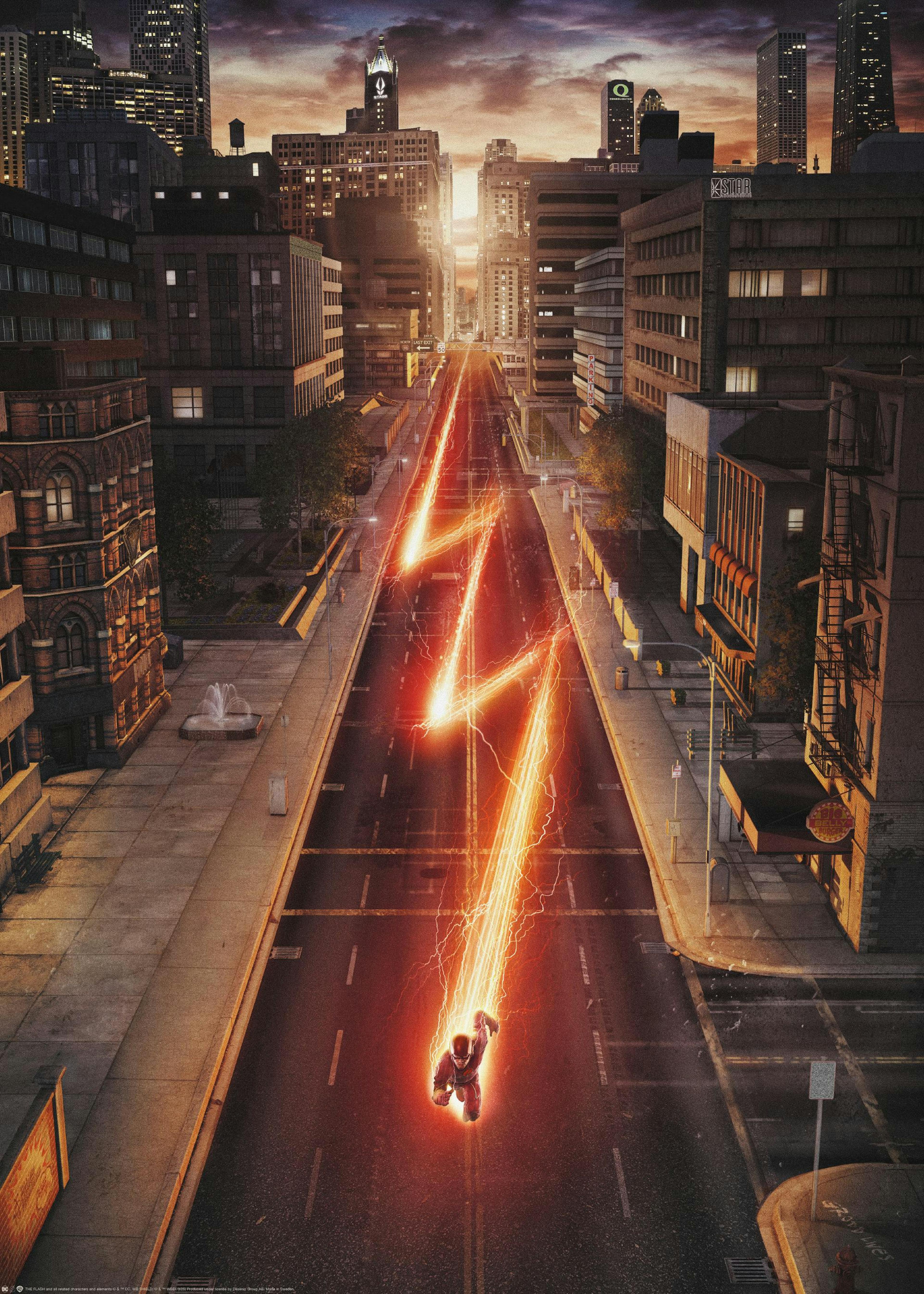 The Flash™ - Running in Central City Poster 0