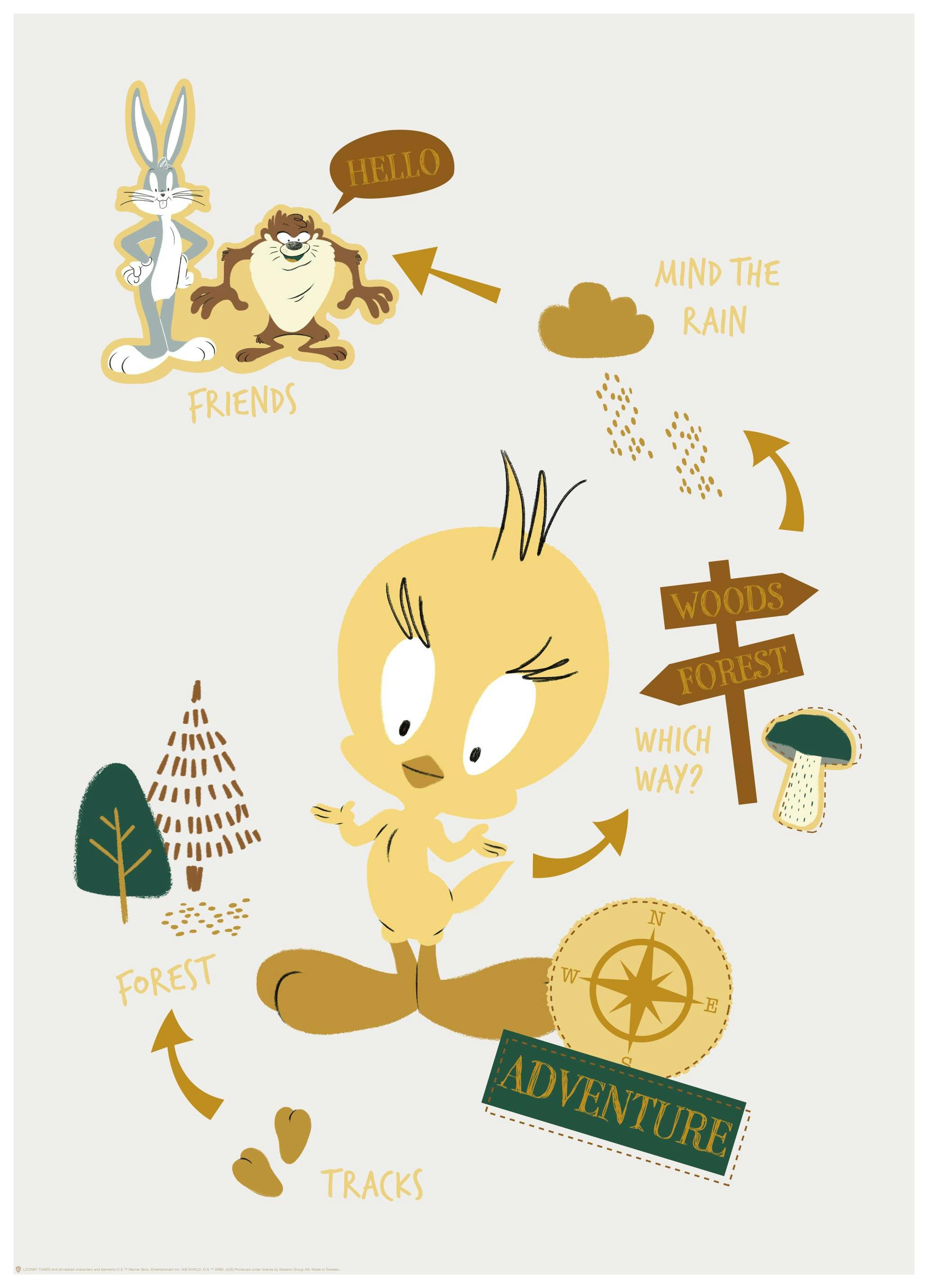 Looney Tunes™ - Forest Adventure Poster (30x40 cm) - Poster Store