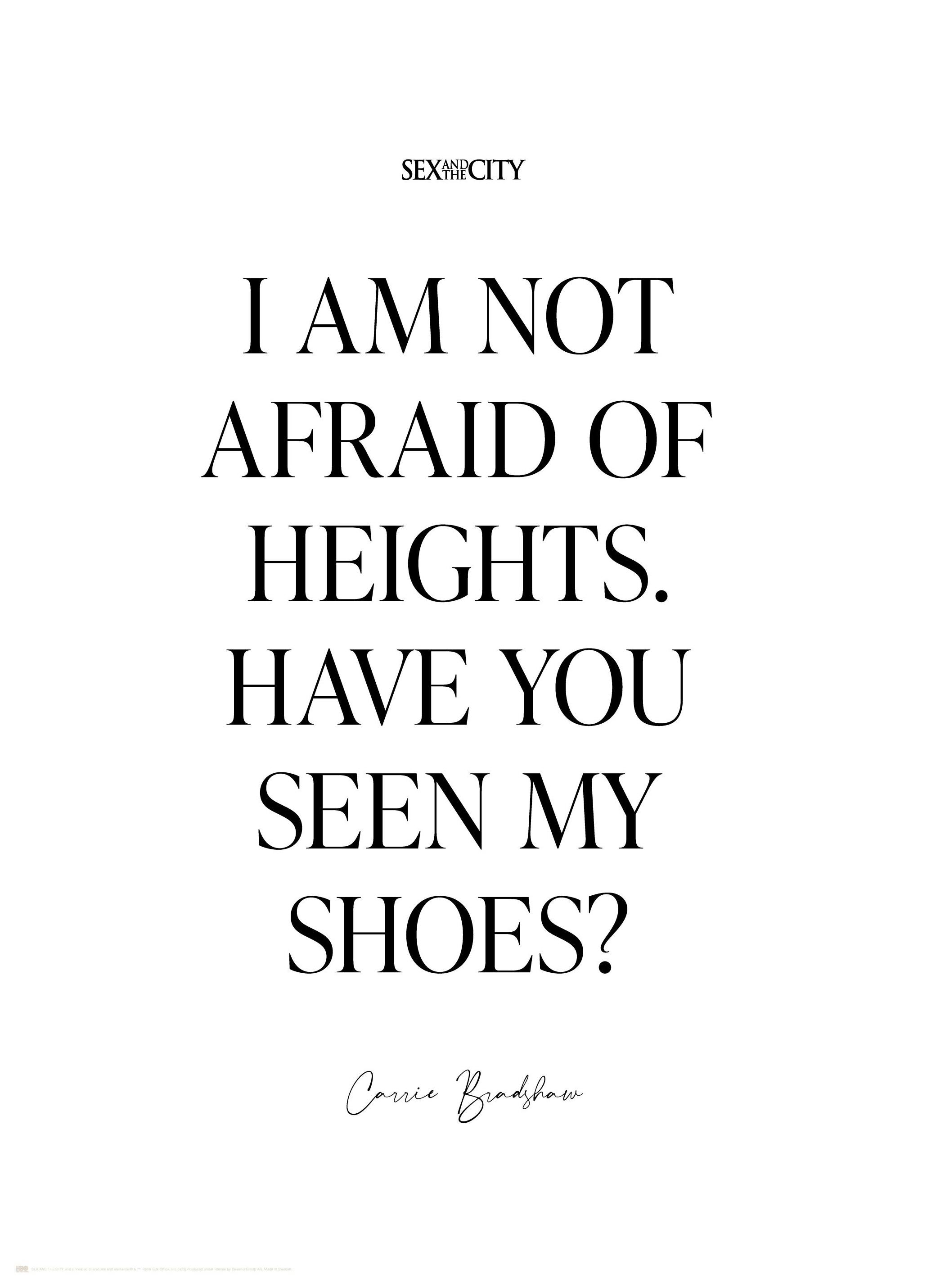 Sex and the City™ - Not Afraid of Heights Affiche (30x40 cm) - Poster Store