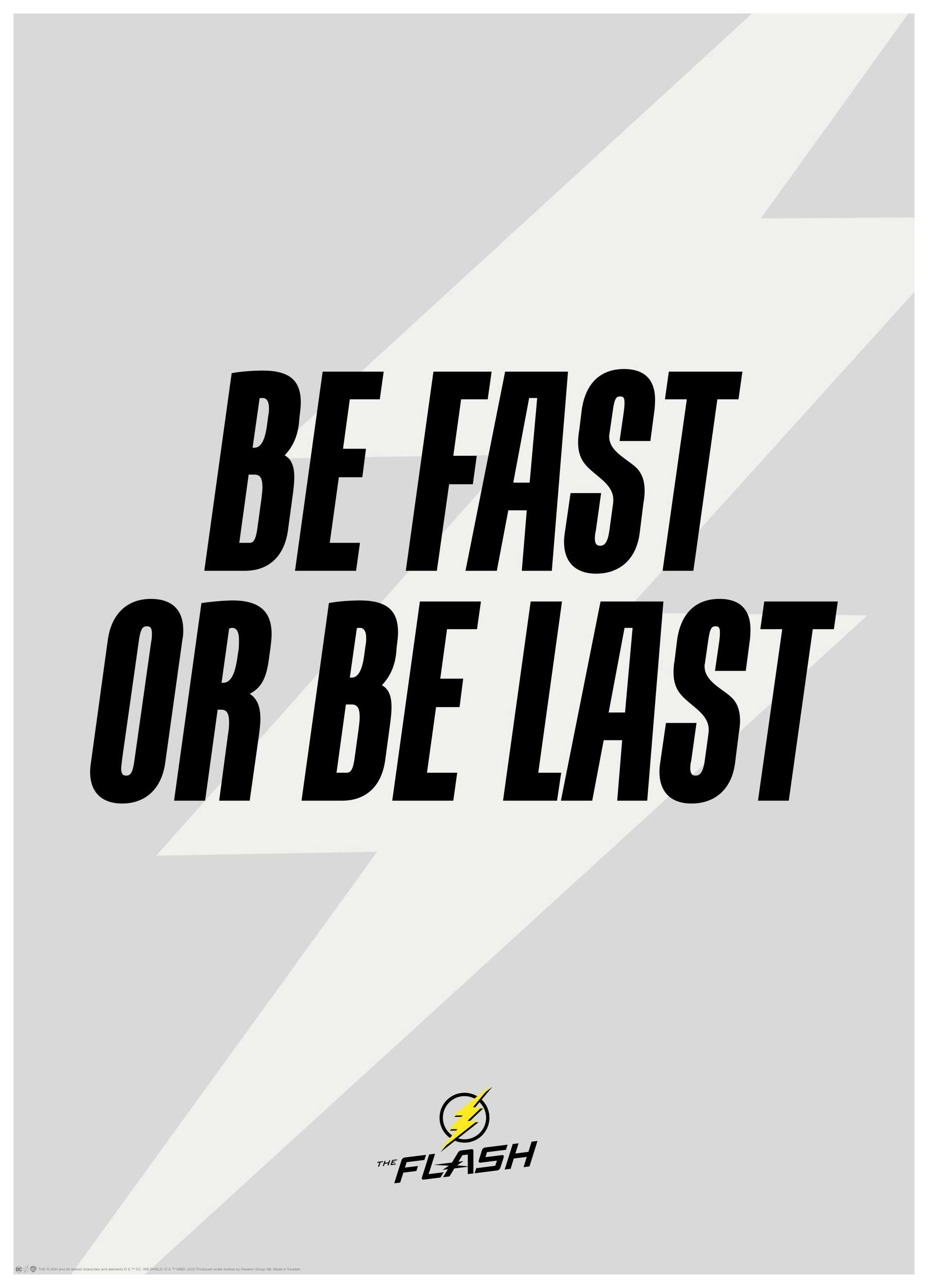 Prints The Flash™ - Be Fast or Be Last Poster (30x40 cm) - Poster Store