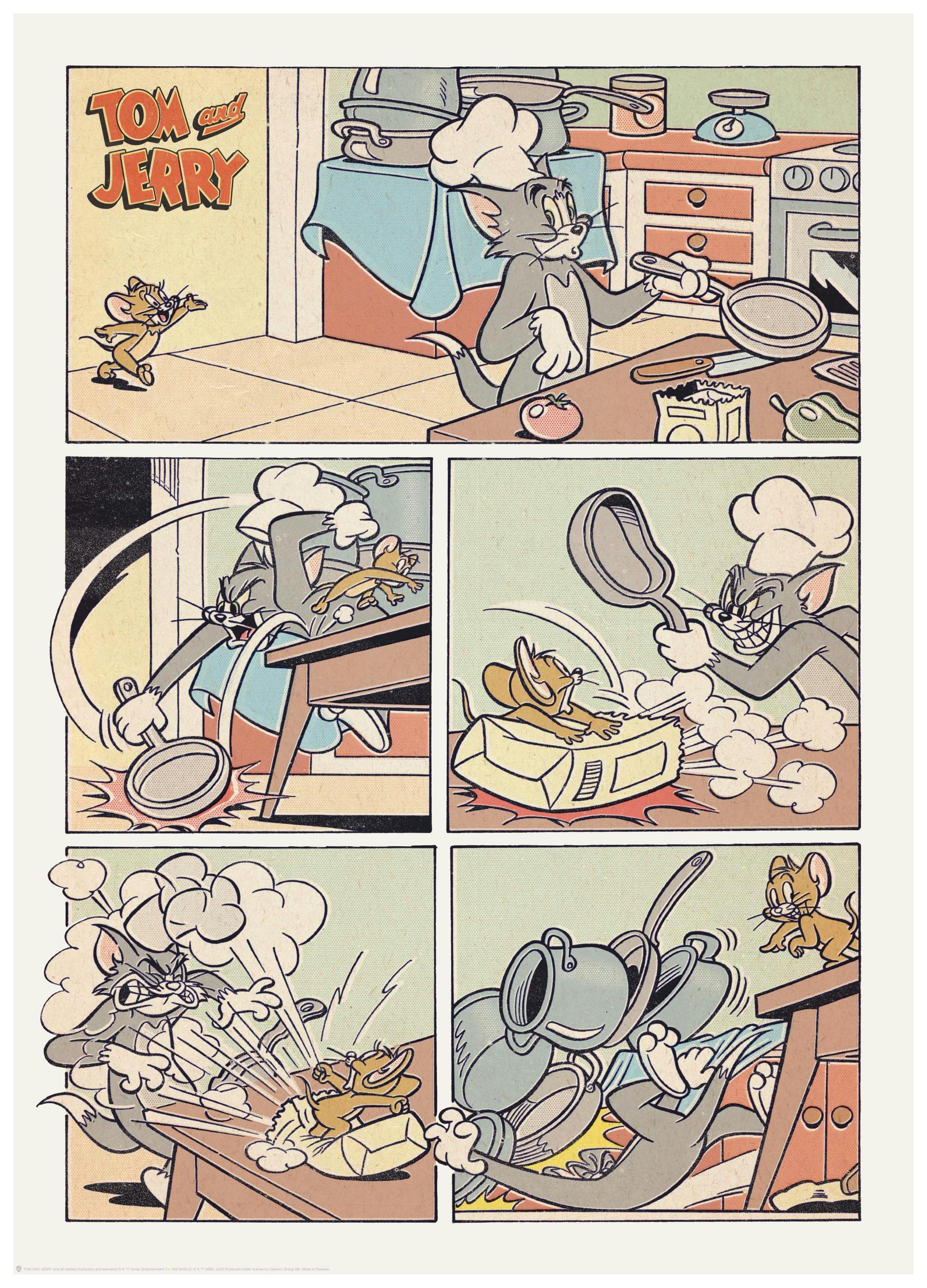 Tom & Jerry™ - Retro Strip Poster (30x40 cm) - Poster Store
