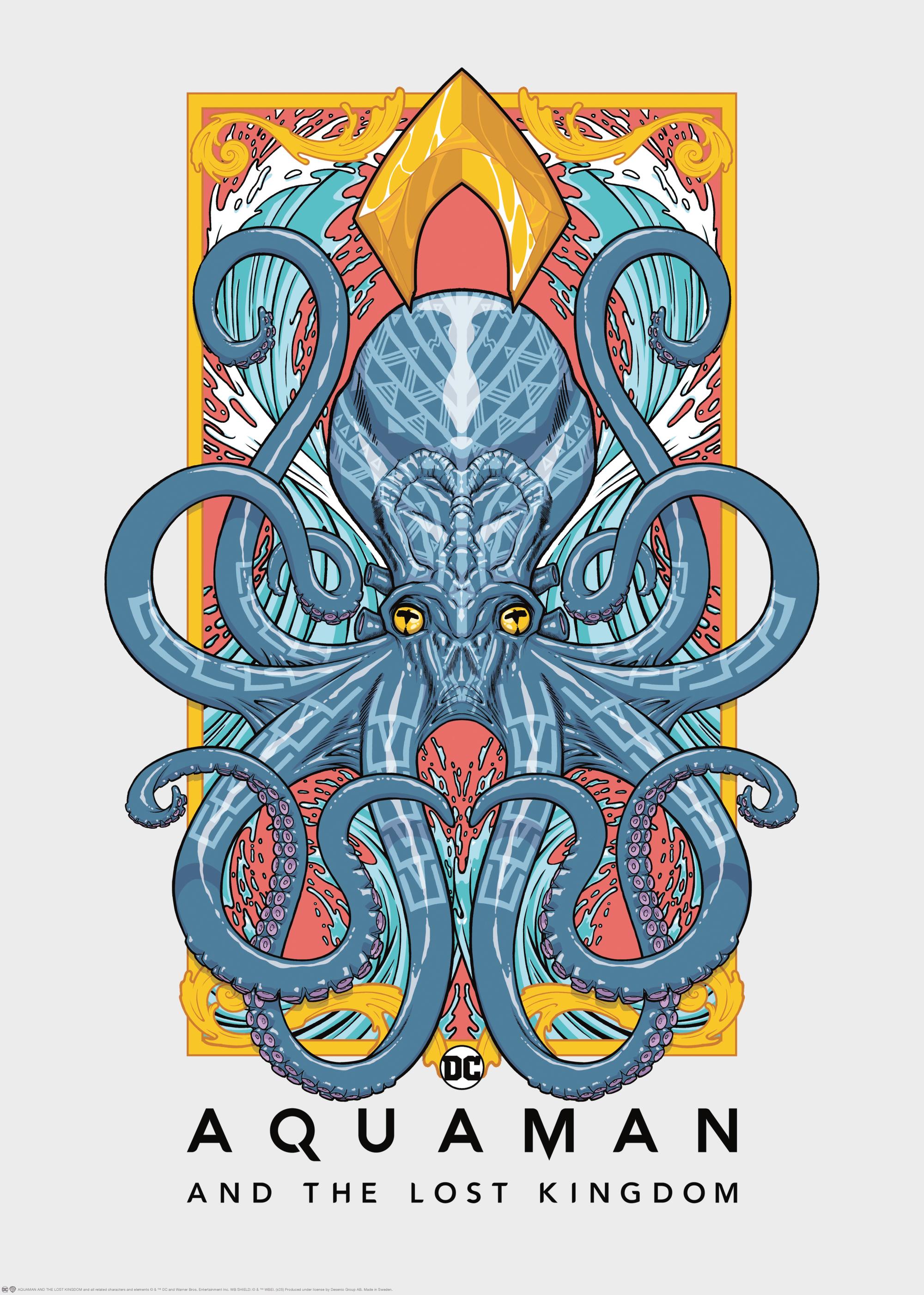 レガリア　布ポスター Aquaman™ - Lost Kingdom Blue Octopus Poster | Poster Store US