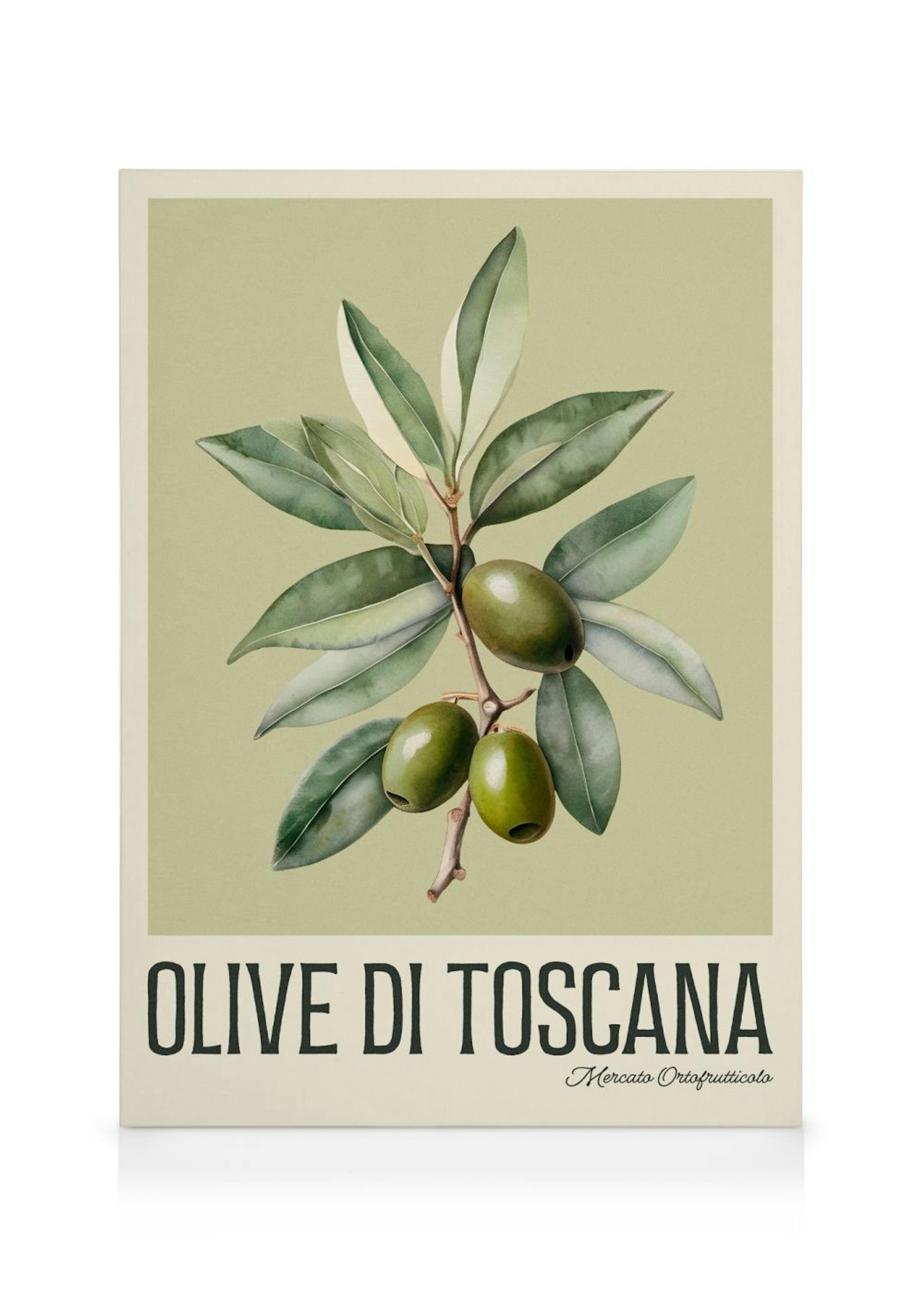 Toskanische Oliven Leinwandbild 0