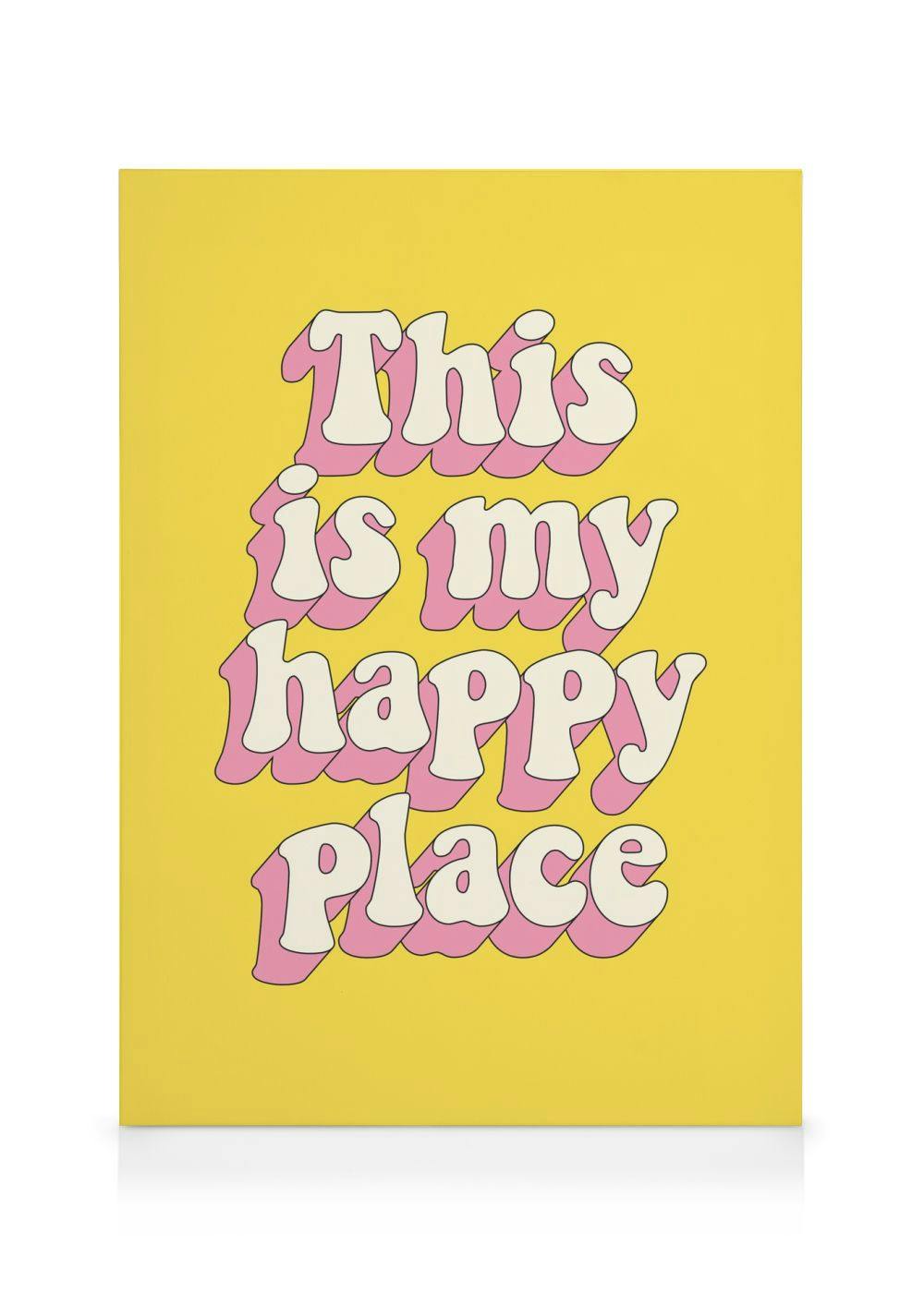 Happy Place Canvas (30x40 cm) - Poster Store