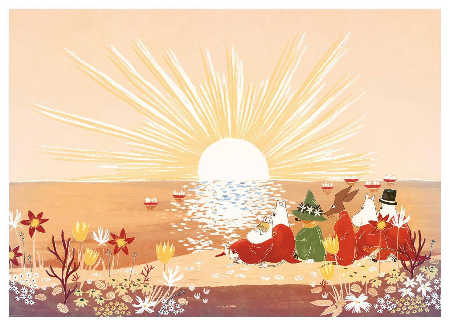 Moomin - Sunset by the Sea Poster (50x70 cm) - Poster Store