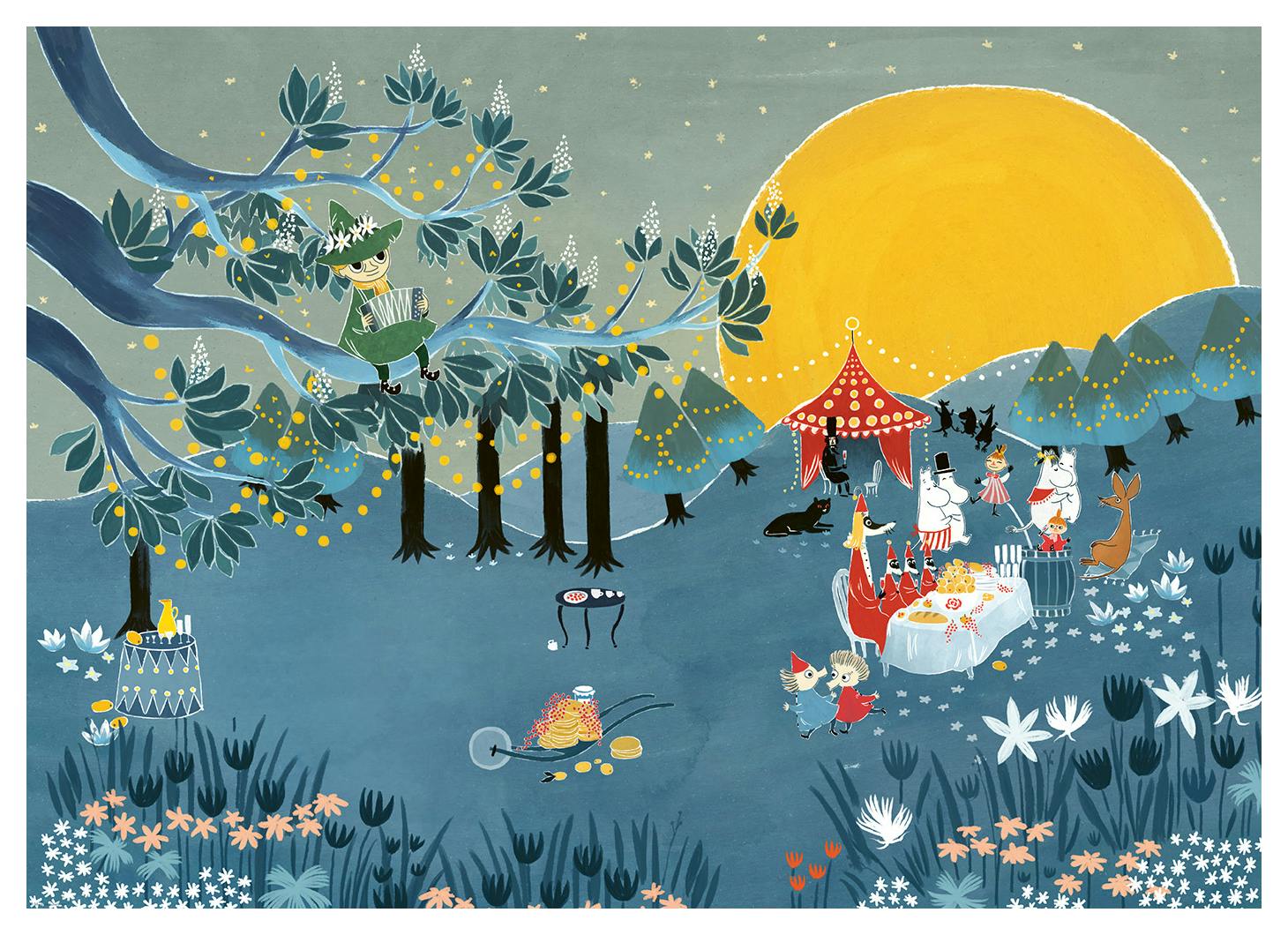Moomin - Party in the Moominvalley Poster (50x70 cm) - Poster Store
