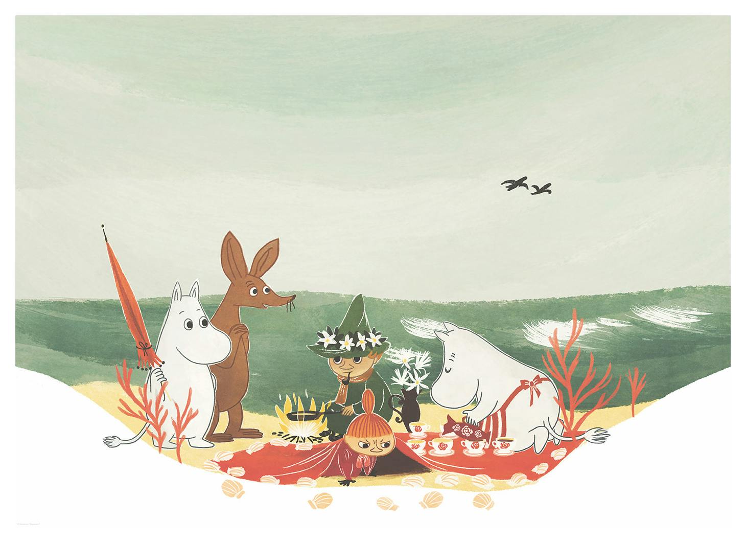 Moomin - Picnic by the Sea Poster (40x50 cm) - Poster Store