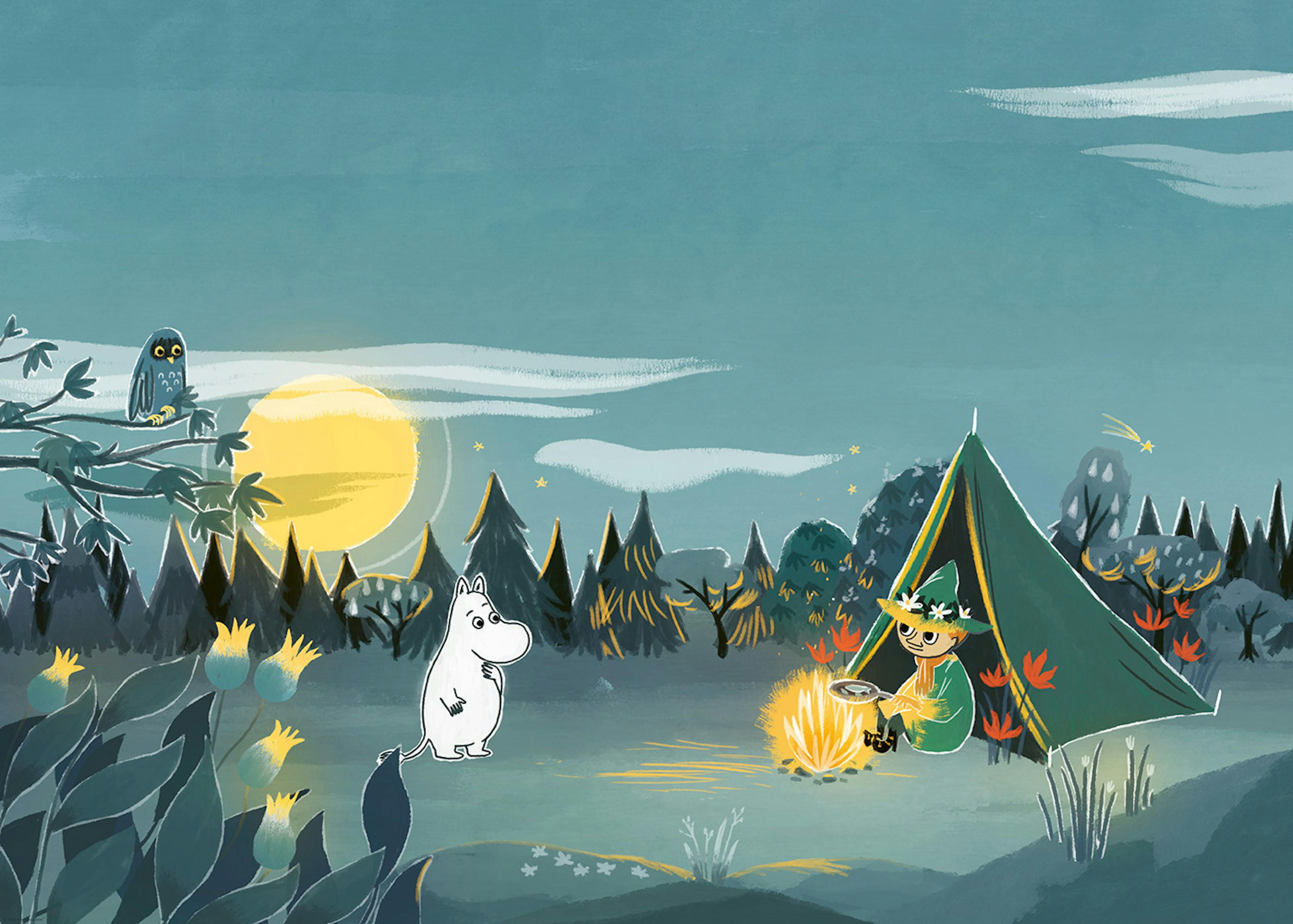 Moomin - Nighttime Campfire Poster 0