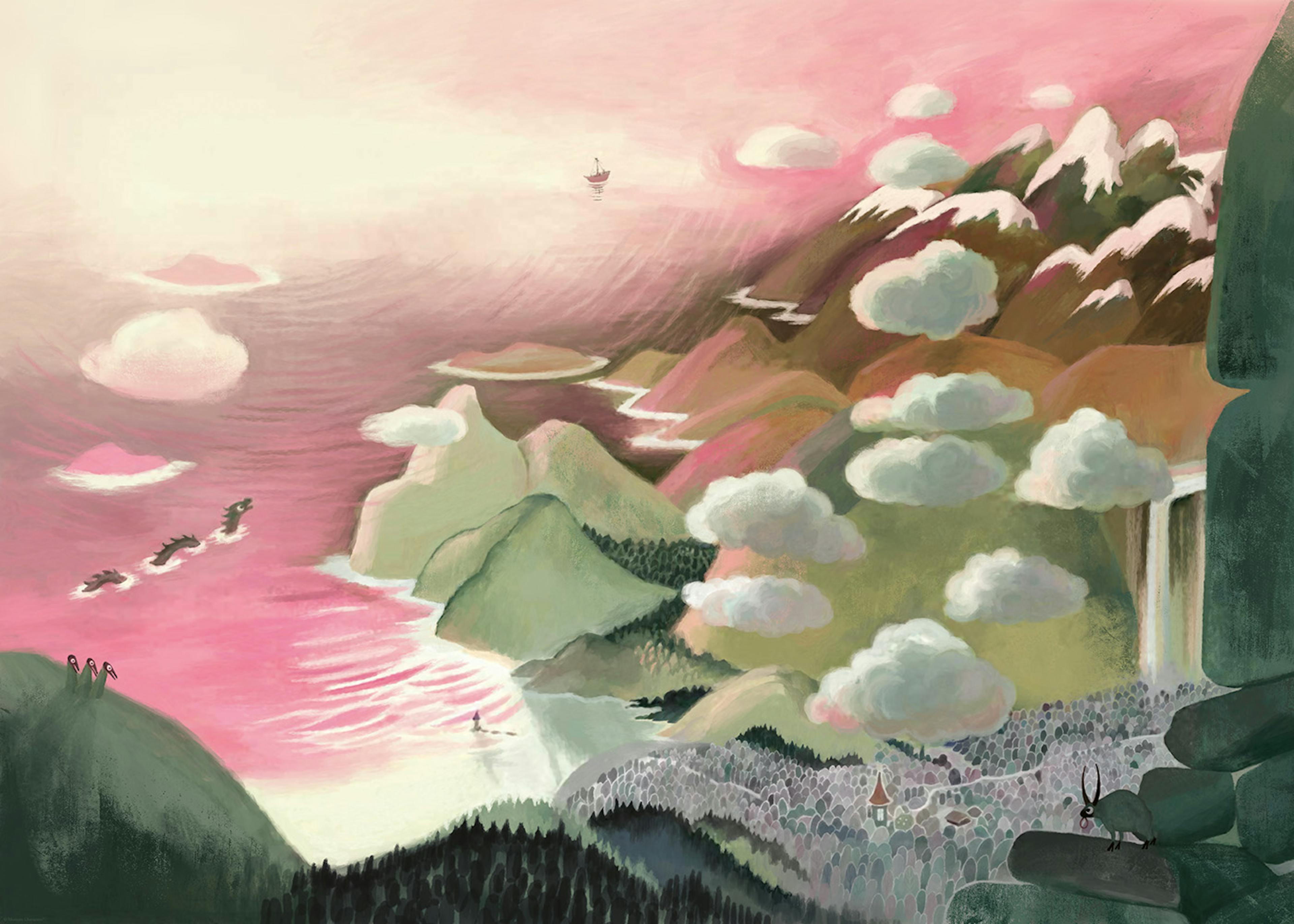 Moomin - A Pink Horizon Poster 0