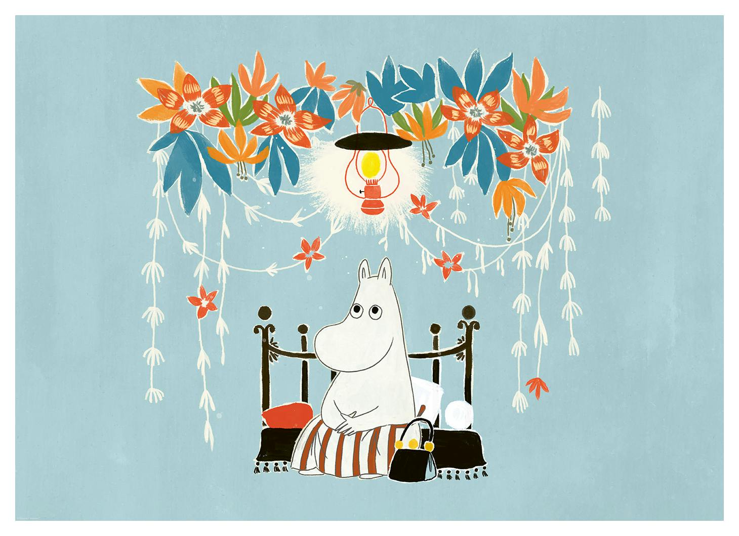 Moomin - Moominmamma Under the Garlands Affiche (50x70 cm) - Poster Store