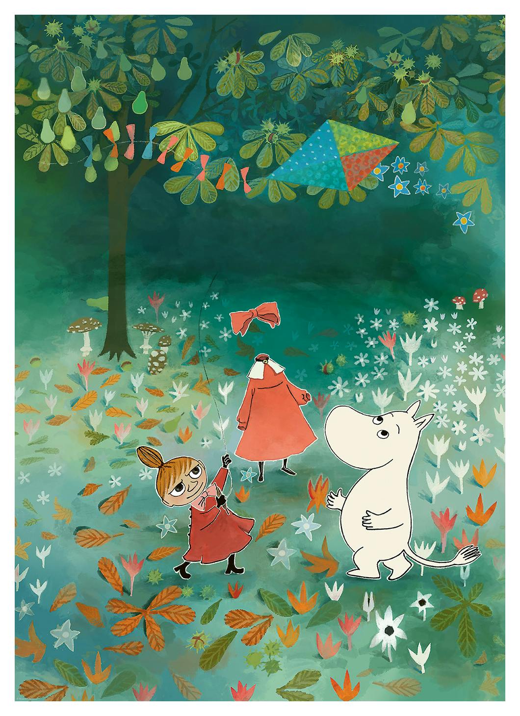 Moomin, Little My and Ninny Poster (50x70 cm) - Poster Store