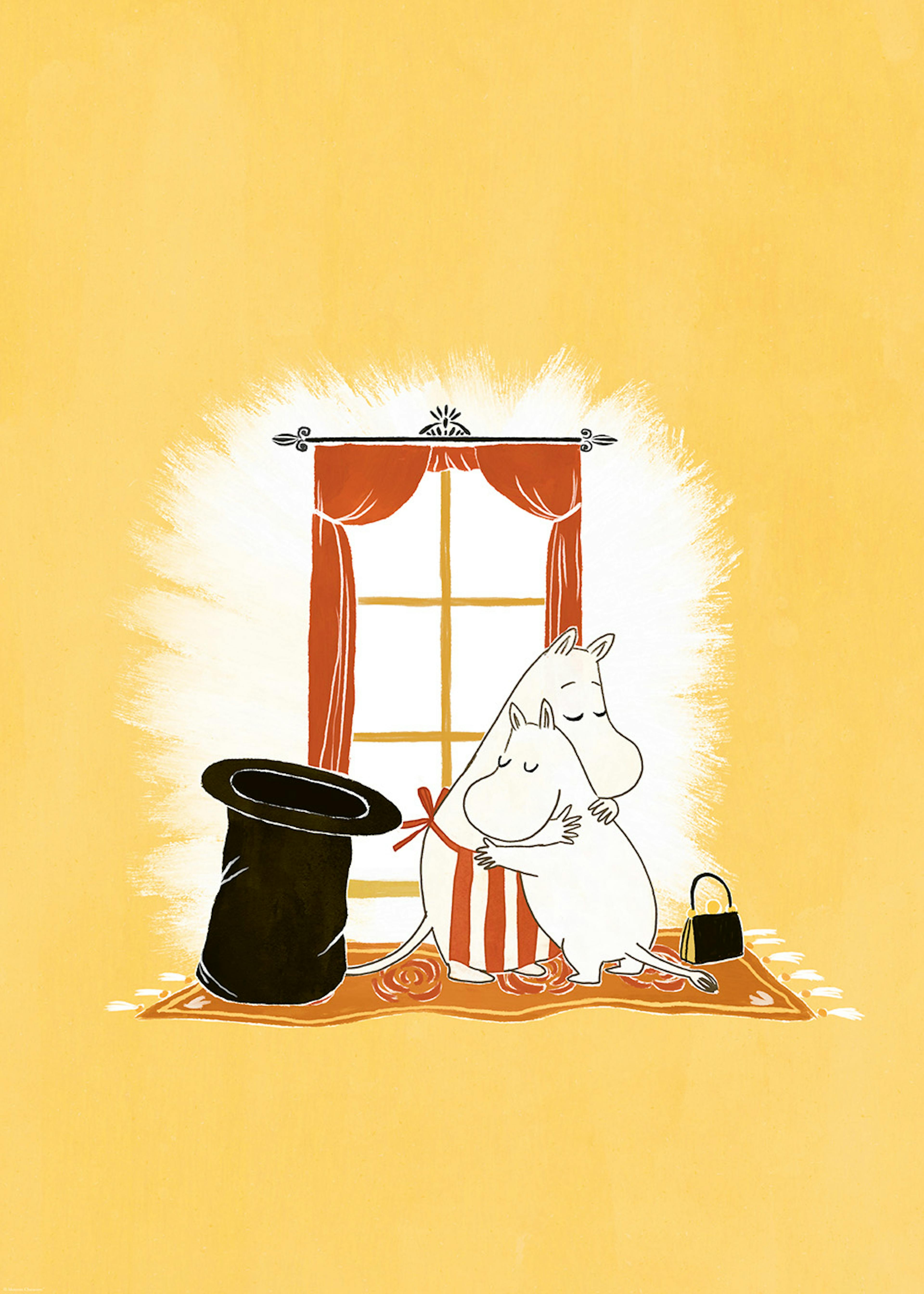 Moomin and Moominmamma Hug Poster 0
