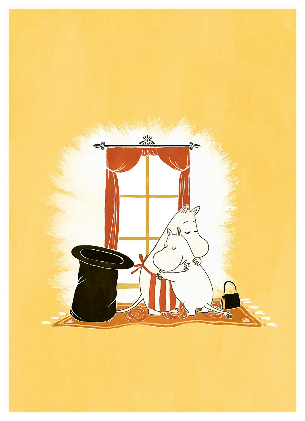 Moomin and Moominmamma Hug Affiche (50x70 cm) - Poster Store