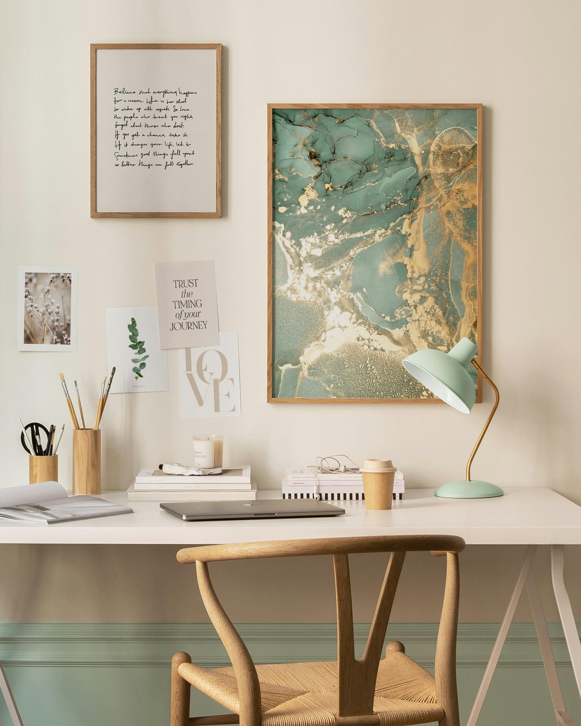 Golden Hues gallery wall (ONE SIZE) - Poster Store