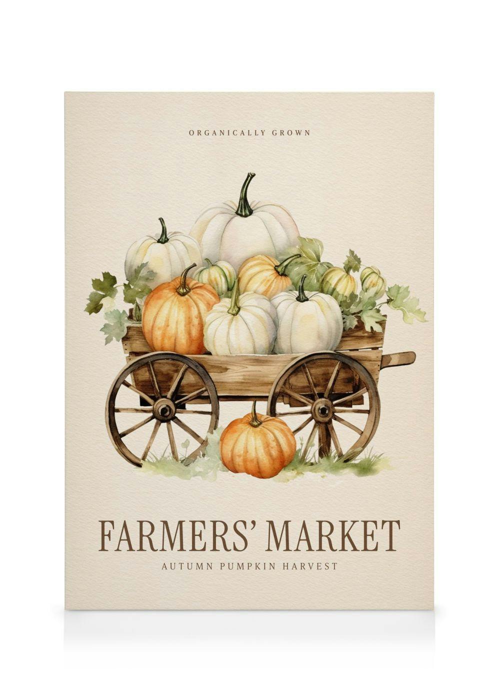Canvas Prints - Farmers Market Canvas print (70x100 cm - Black Frame) - Poster Store