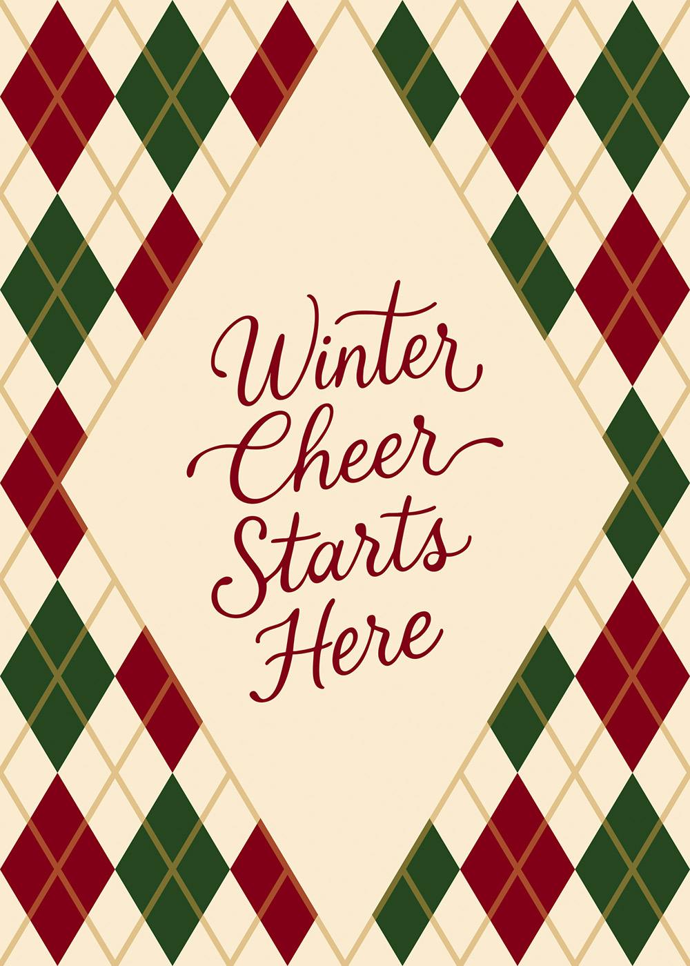 Winter Cheer Starts Here Poster 0