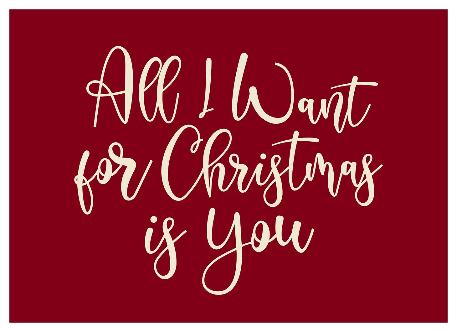 All I Want for Christmas Poster (50x70 cm) - Poster Store