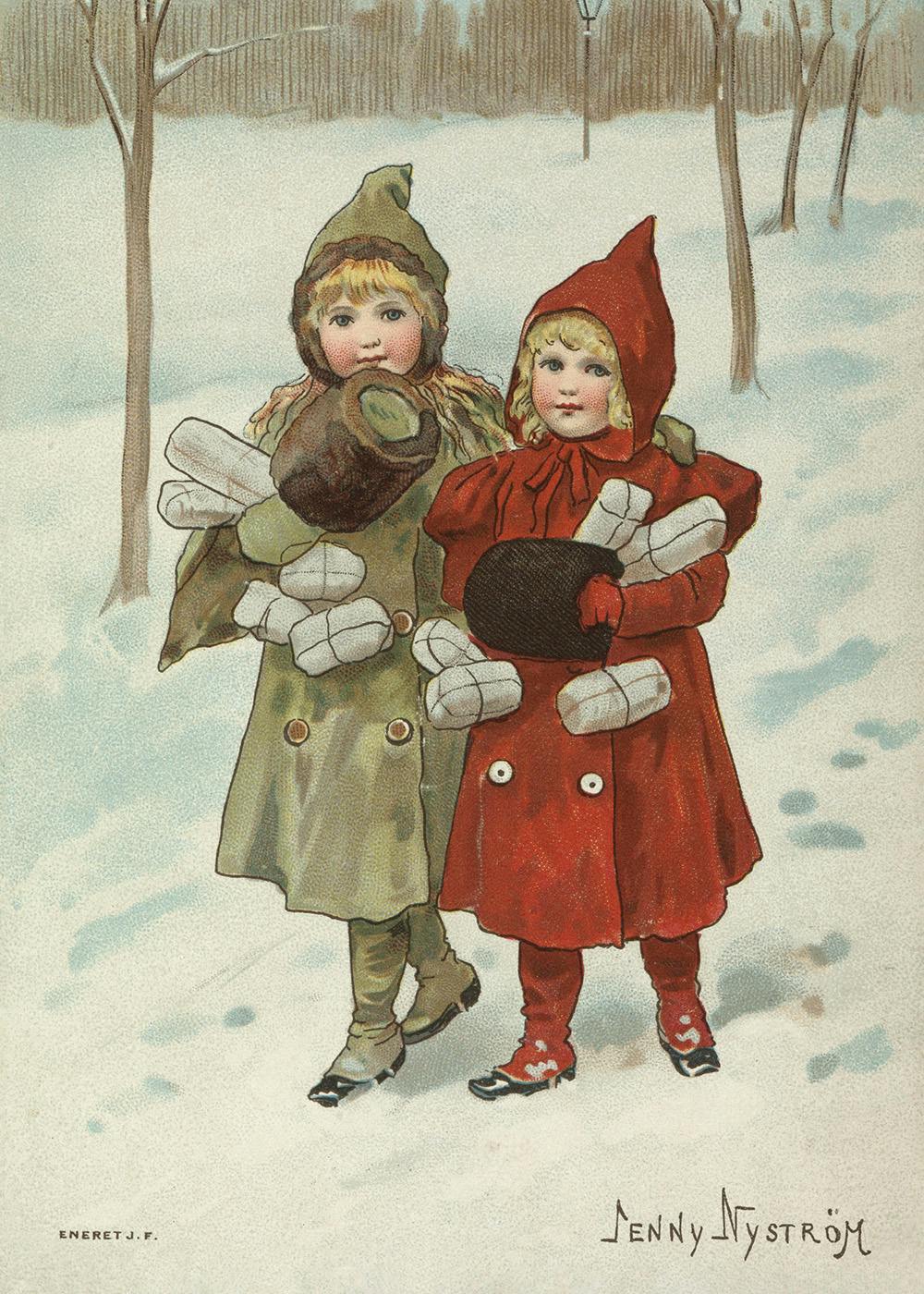 Jenny Nyström - Winter Girls Plakát 0