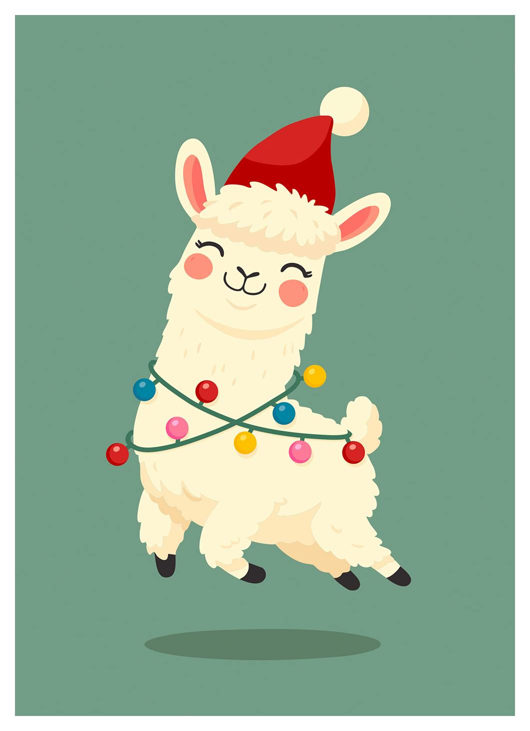 Fa La Llama Affiche (50x70 cm) - Poster Store