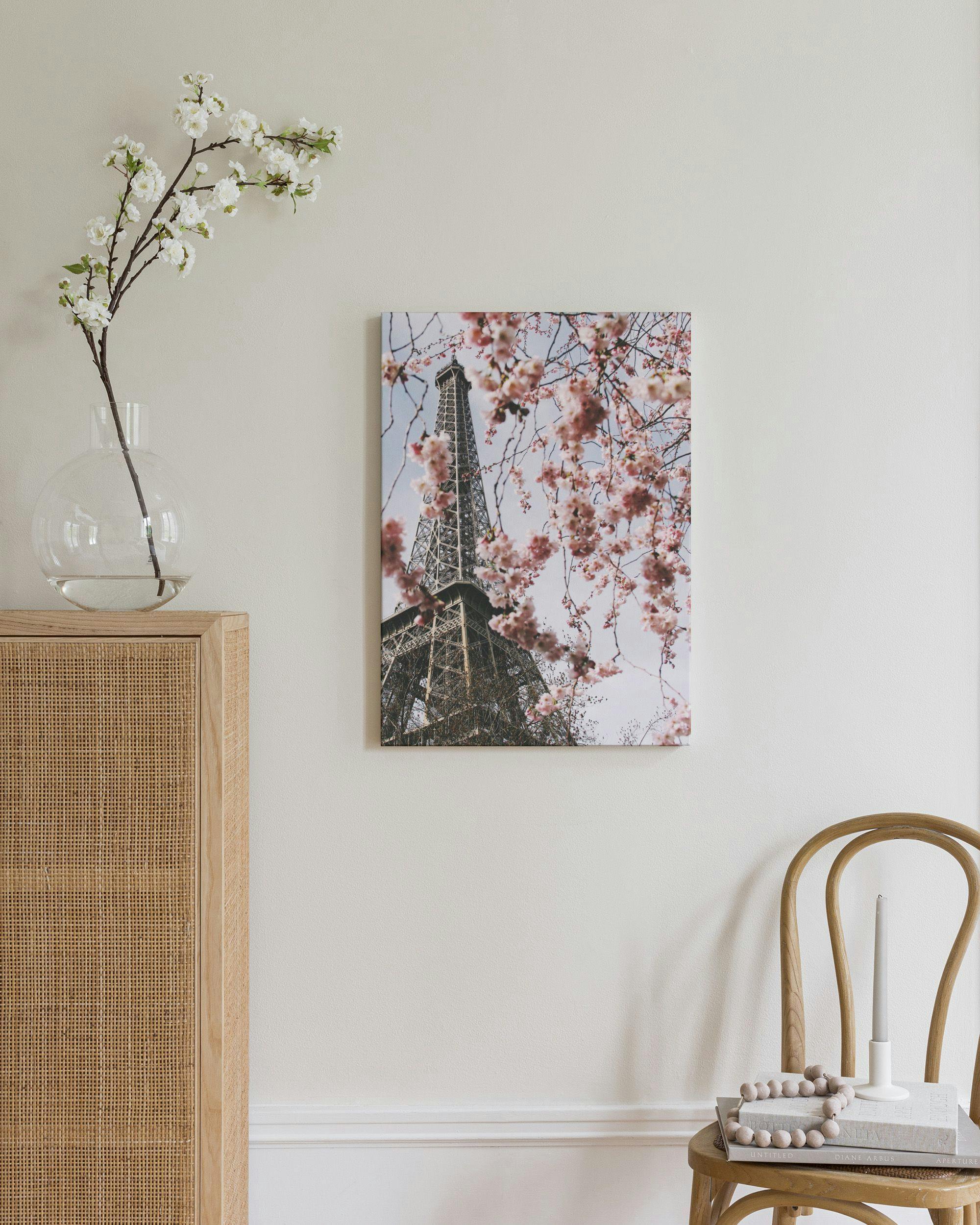 Canvas Prints - Blooming Eiffel Tower Canvas print (30x40 cm) - Poster Store