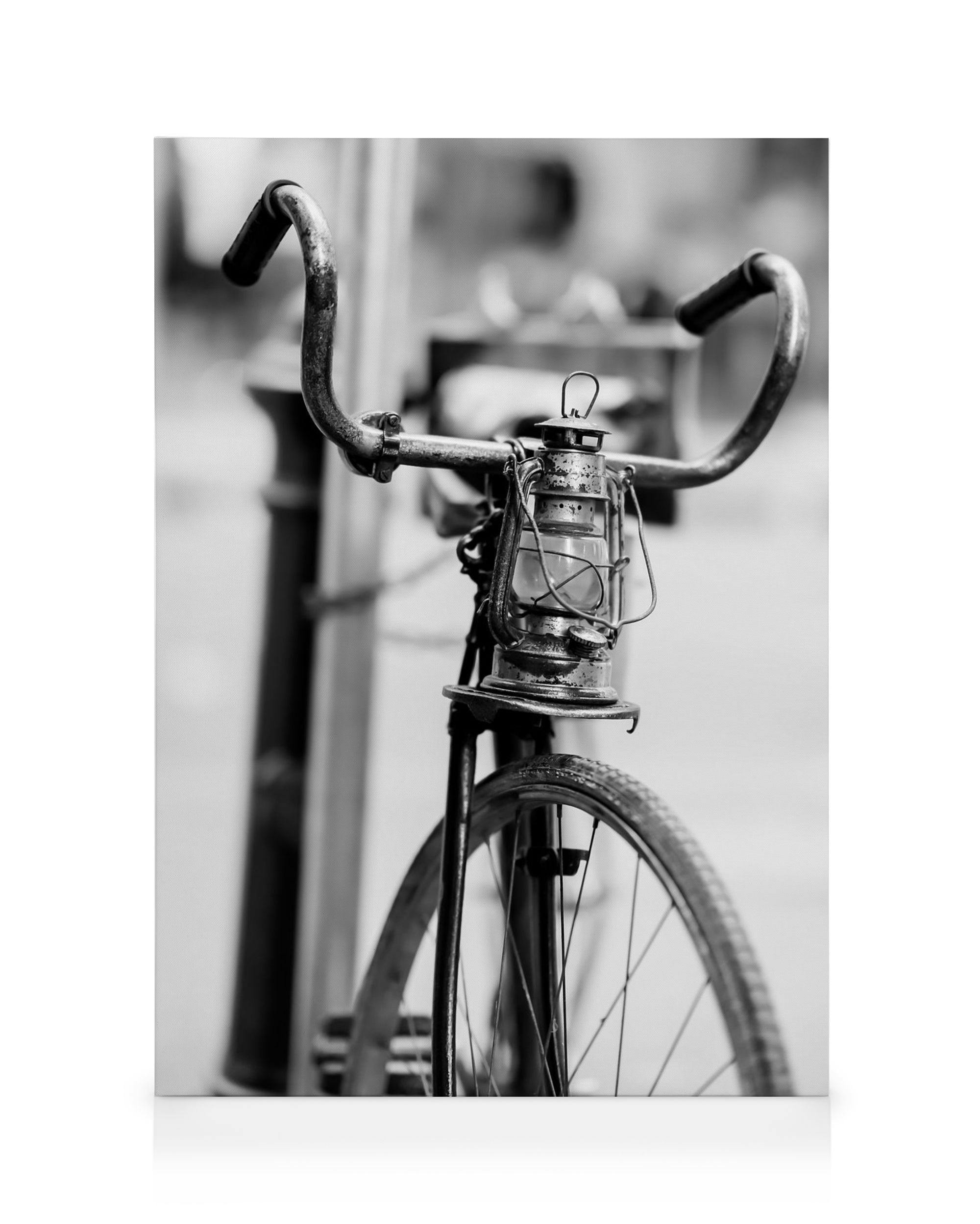 Canvas Prints - Old Bike Canvas print (30x40 cm - Black Frame) - Poster Store