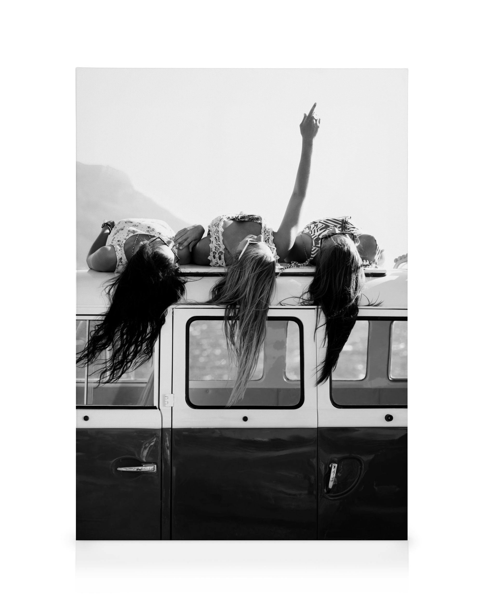 Canvas Prints - Roadtrip Friends Canvas print (30x40 cm - Black Frame) - Poster Store