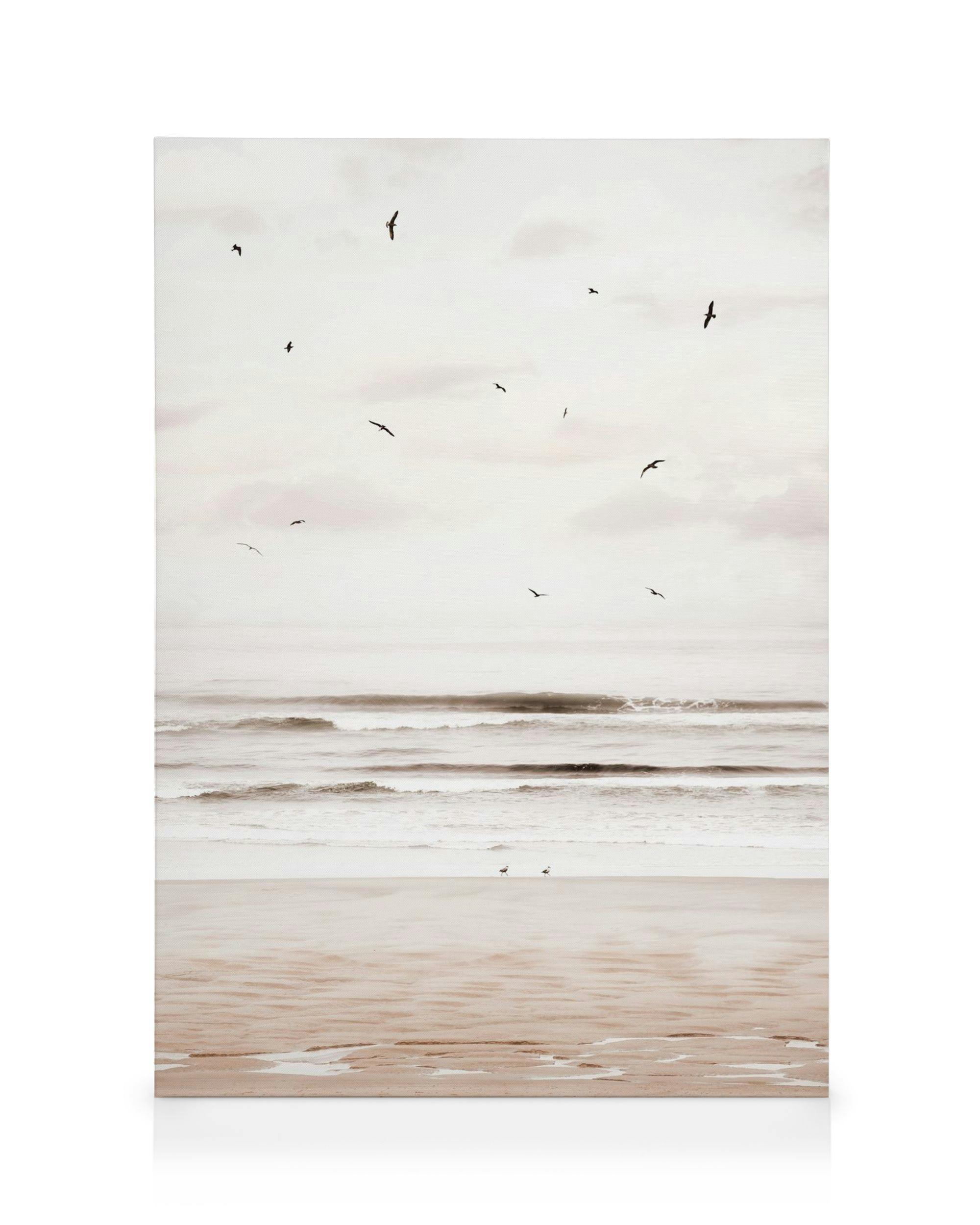 Cannon Beach lerretsbilde (30x40 cm - Eikeramme) - Poster Store