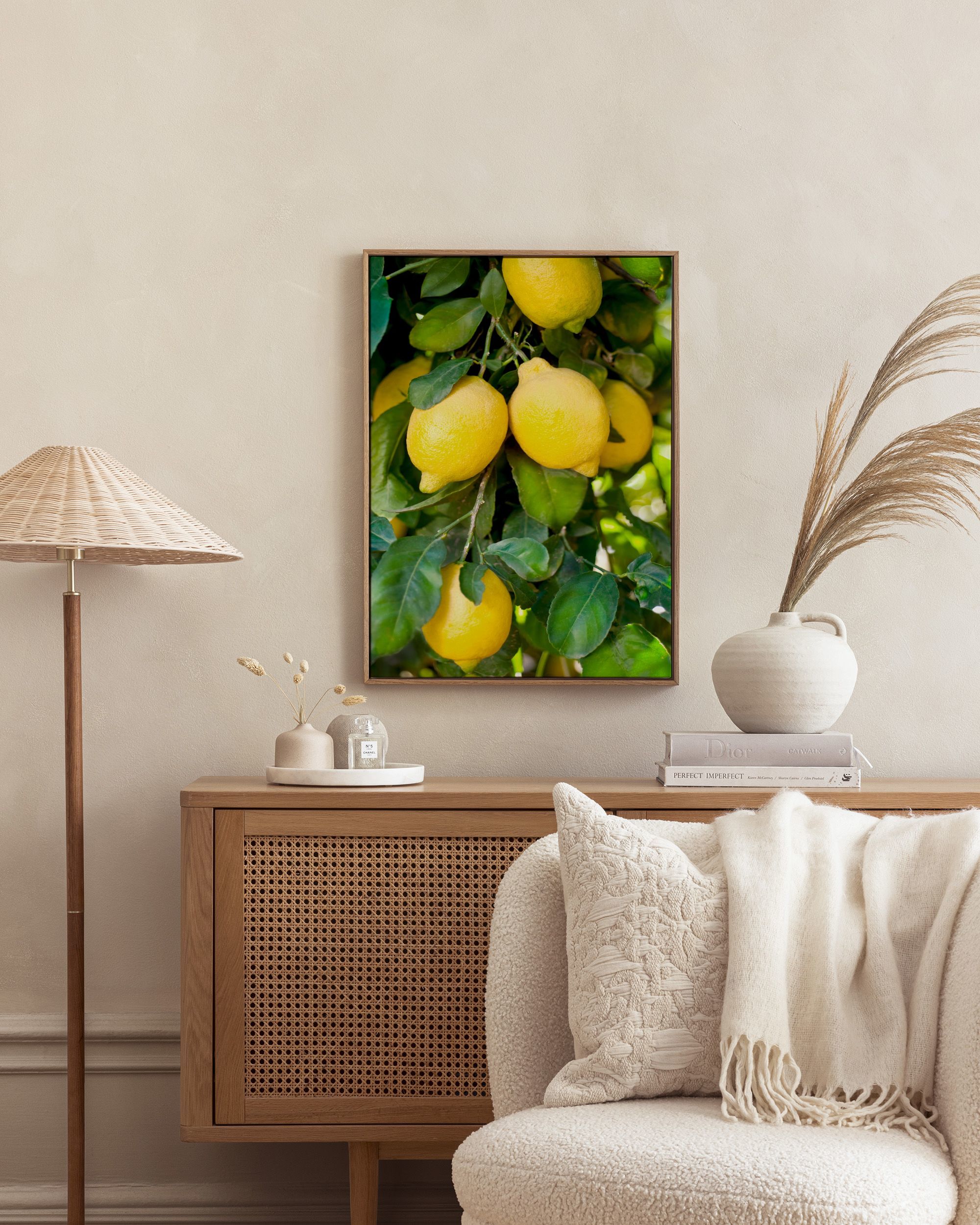 Poster Fresh Lemons - Décoration Murale Citrons Jaunes | Posterstore.fr