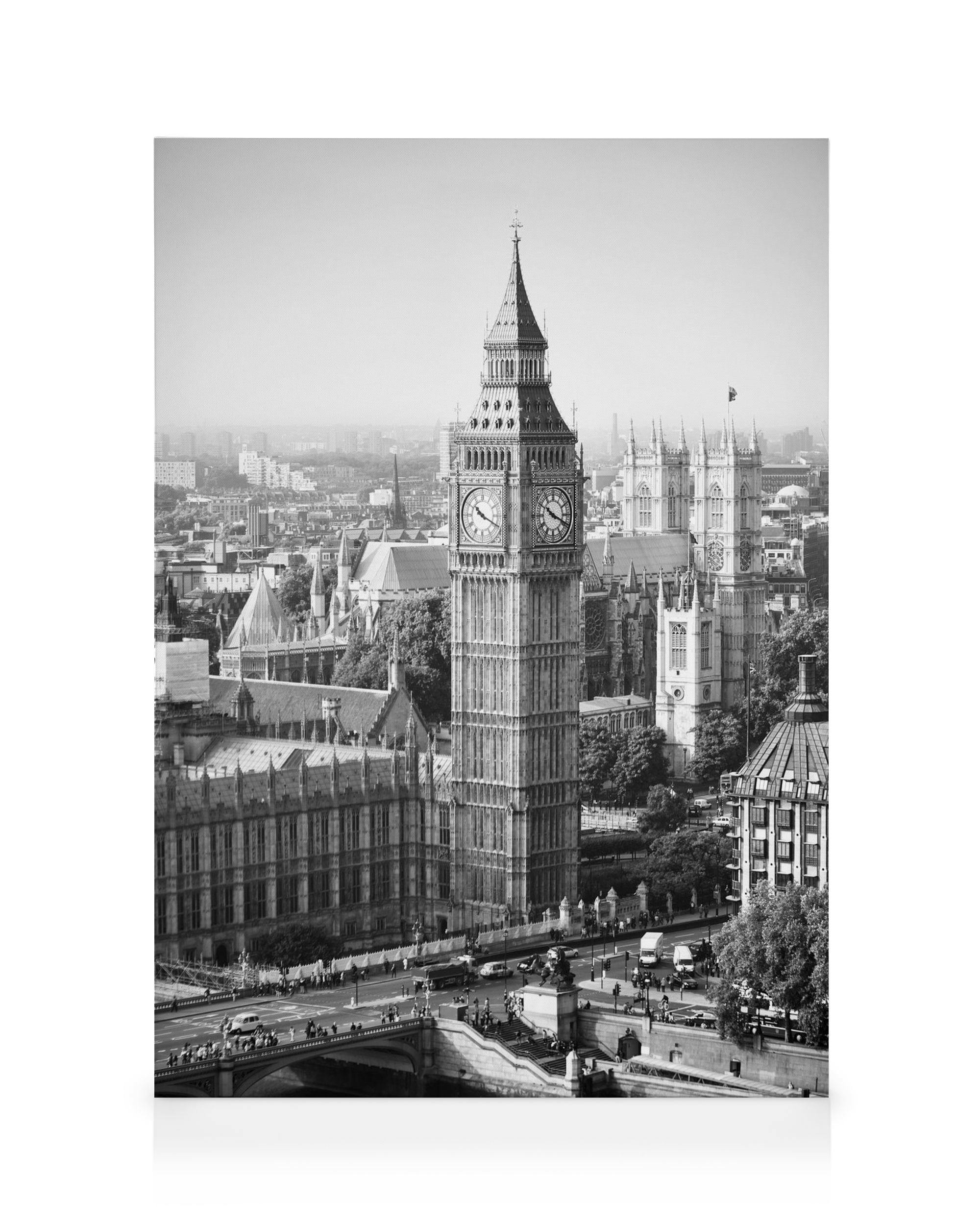 Canvas Prints - Big Ben, Canvas print (50x70 cm - Black Frame) - Poster Store