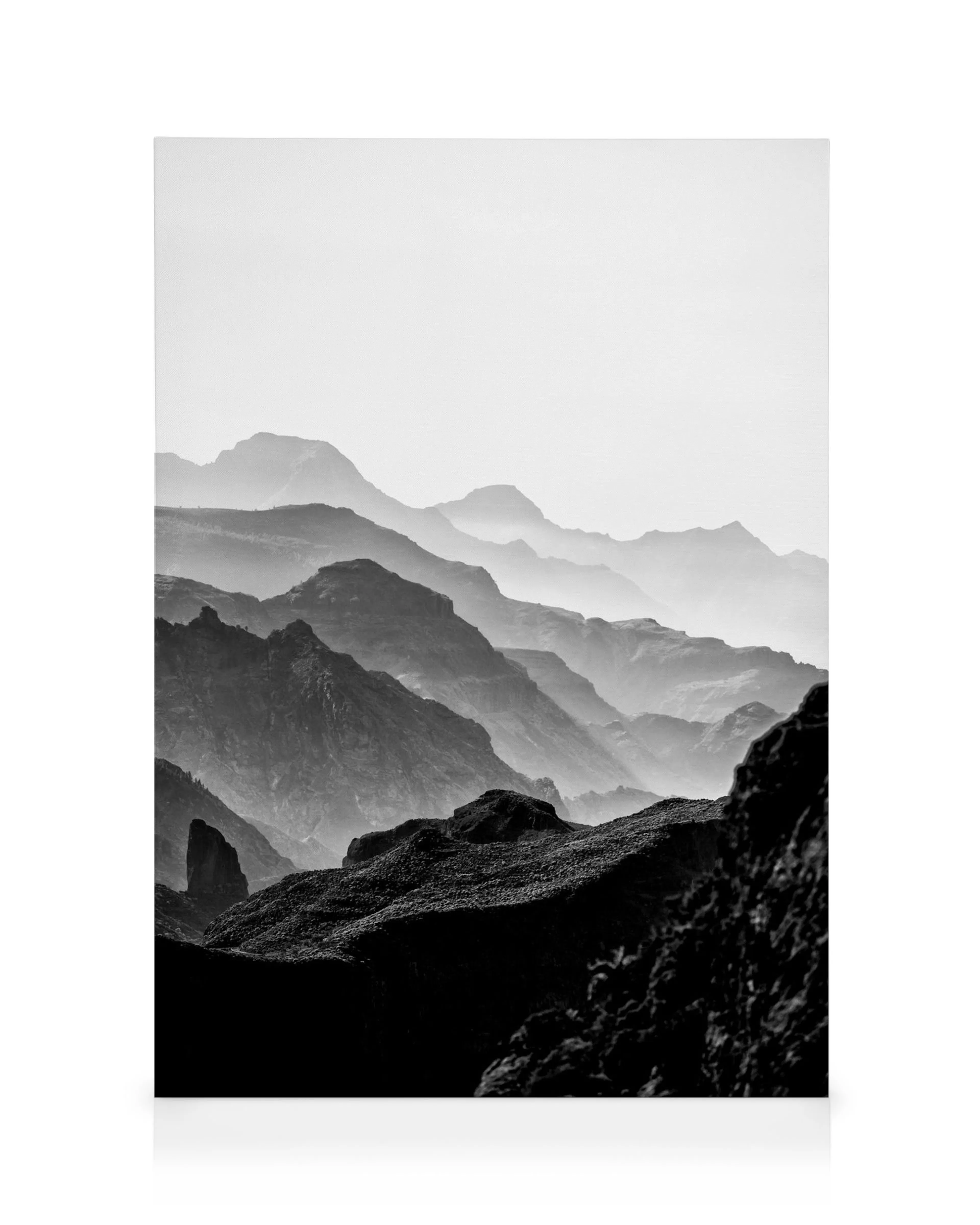 Black Rocky Mountains Canvas print 0