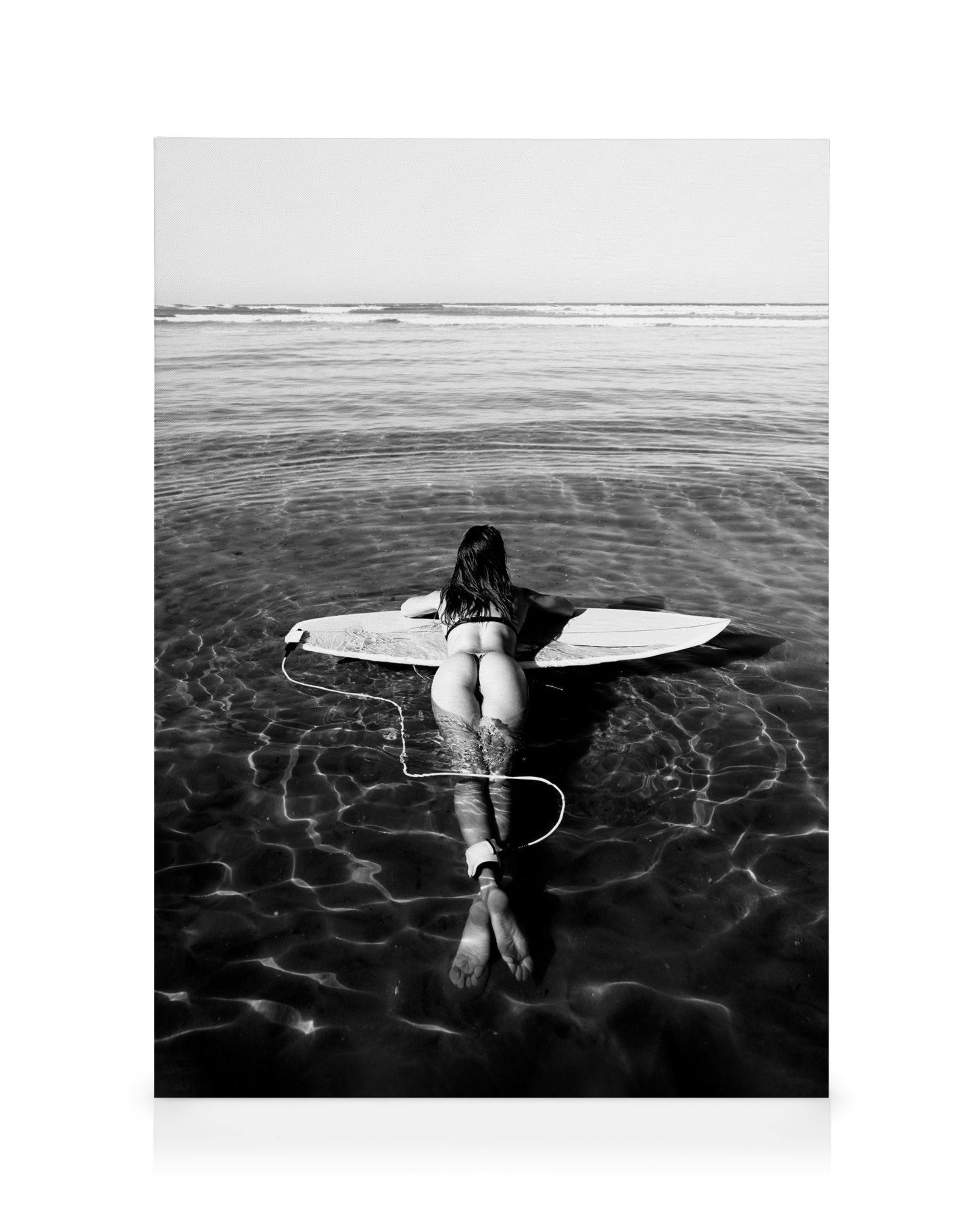 Toile Flottant sur Planche de Surf (30x40 cm) - Poster Store