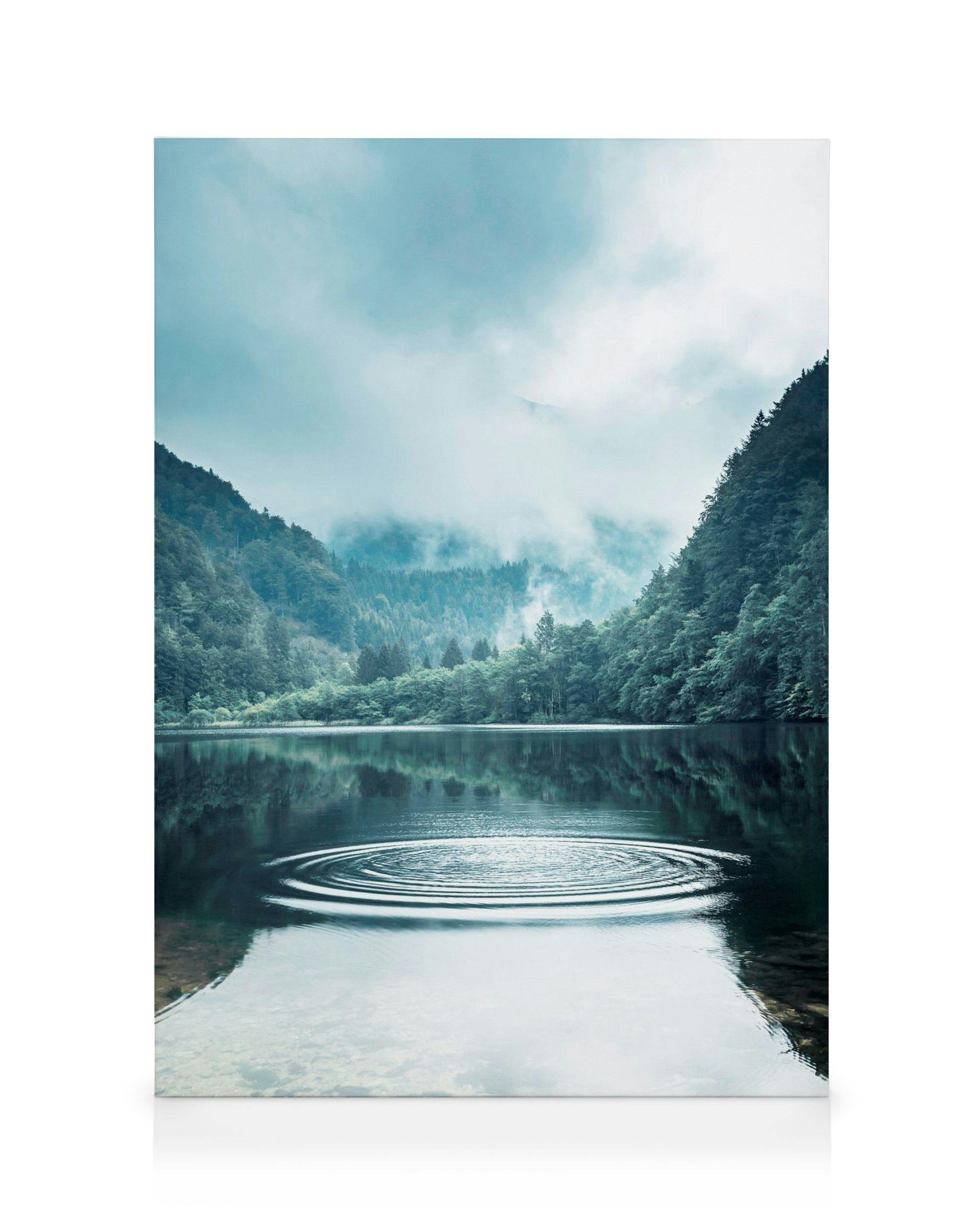 Toile Anneaux sur l'Eau (30x40 cm) - Poster Store