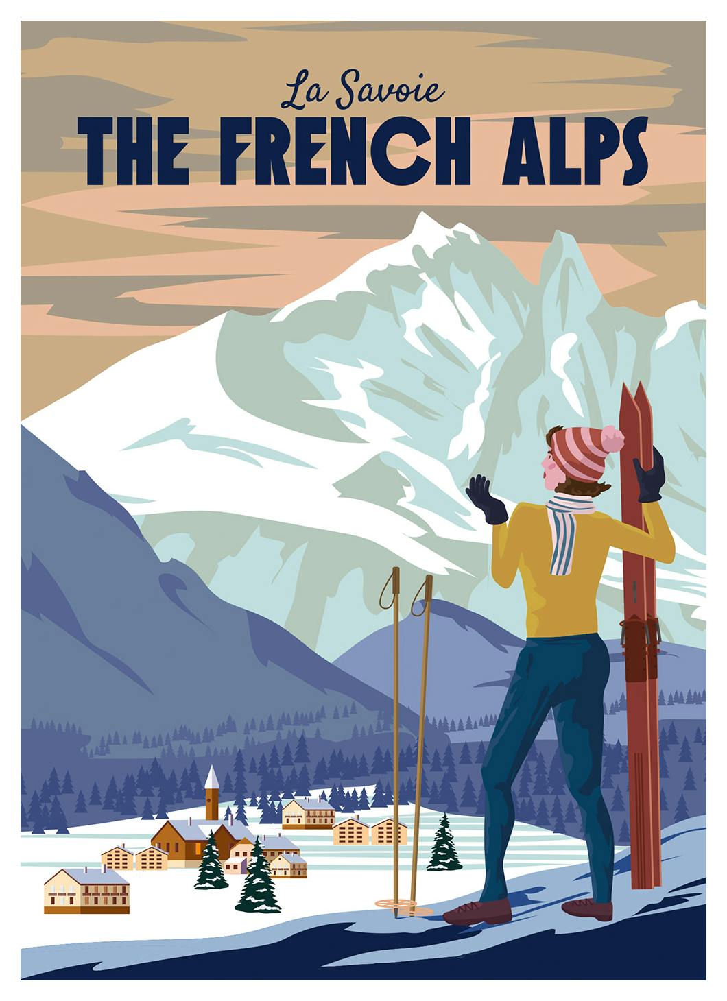 The French Alps Poster (30x40 cm) - Poster Store