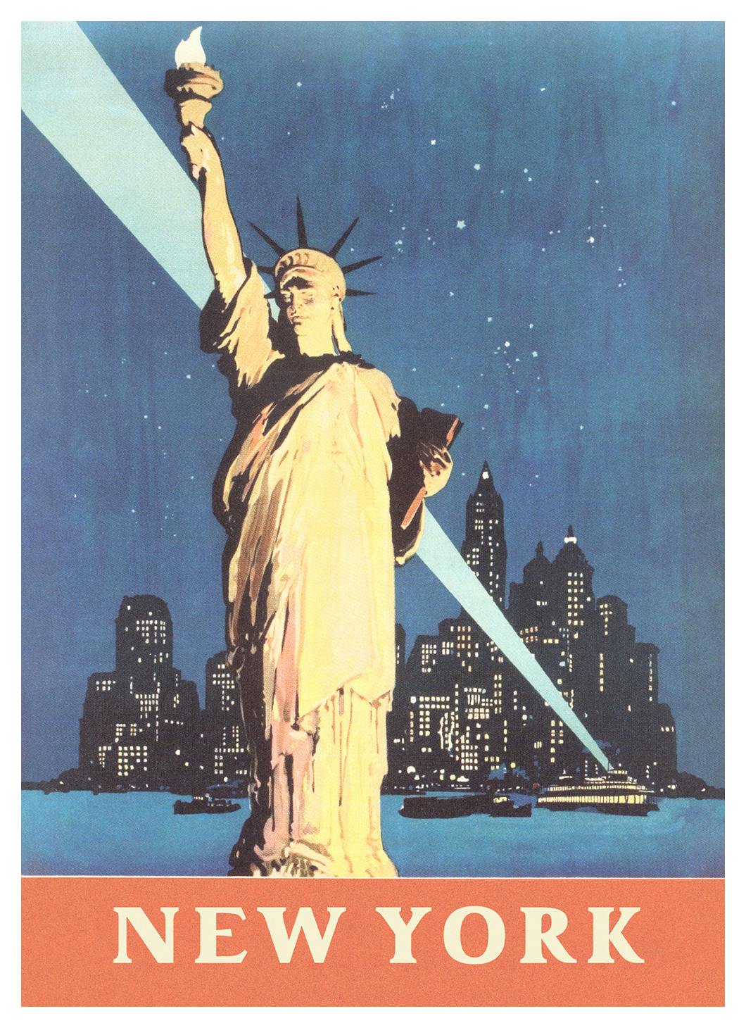 Vintage New York Poster (21x30 cm) - Poster Store
